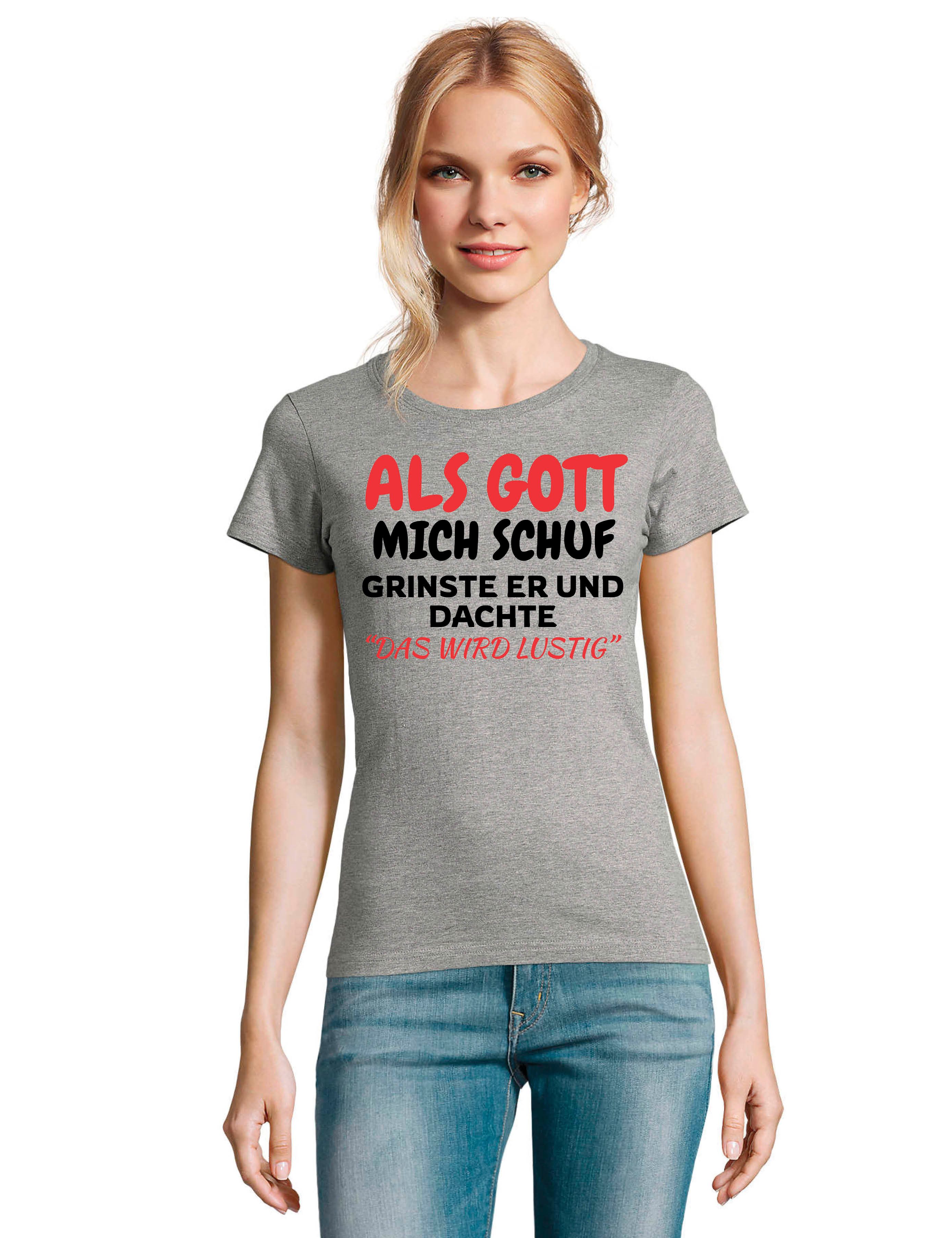 Youth Designz Print-Shirt Als Gott mich günstig online kaufen