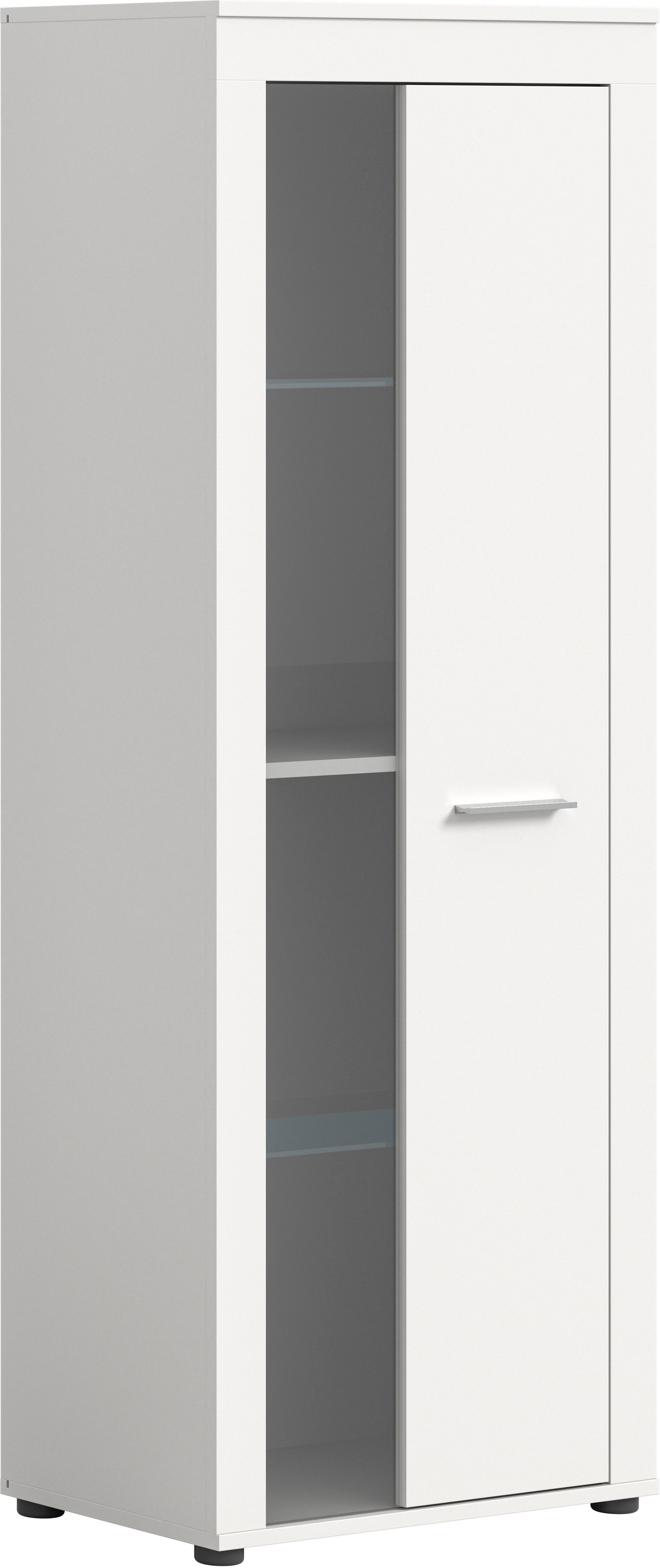 OTTO home Vitrine AOSTA, Höhe 159 cm, 1 Tür (li/re), 2 Glasböden, 4 Fächer (in verschiedenen Farbausführungen, individuell kombinierbar) Standvitrine, Glasvitrine, Showcase, Vitrinenschrank, Wohnzimmer