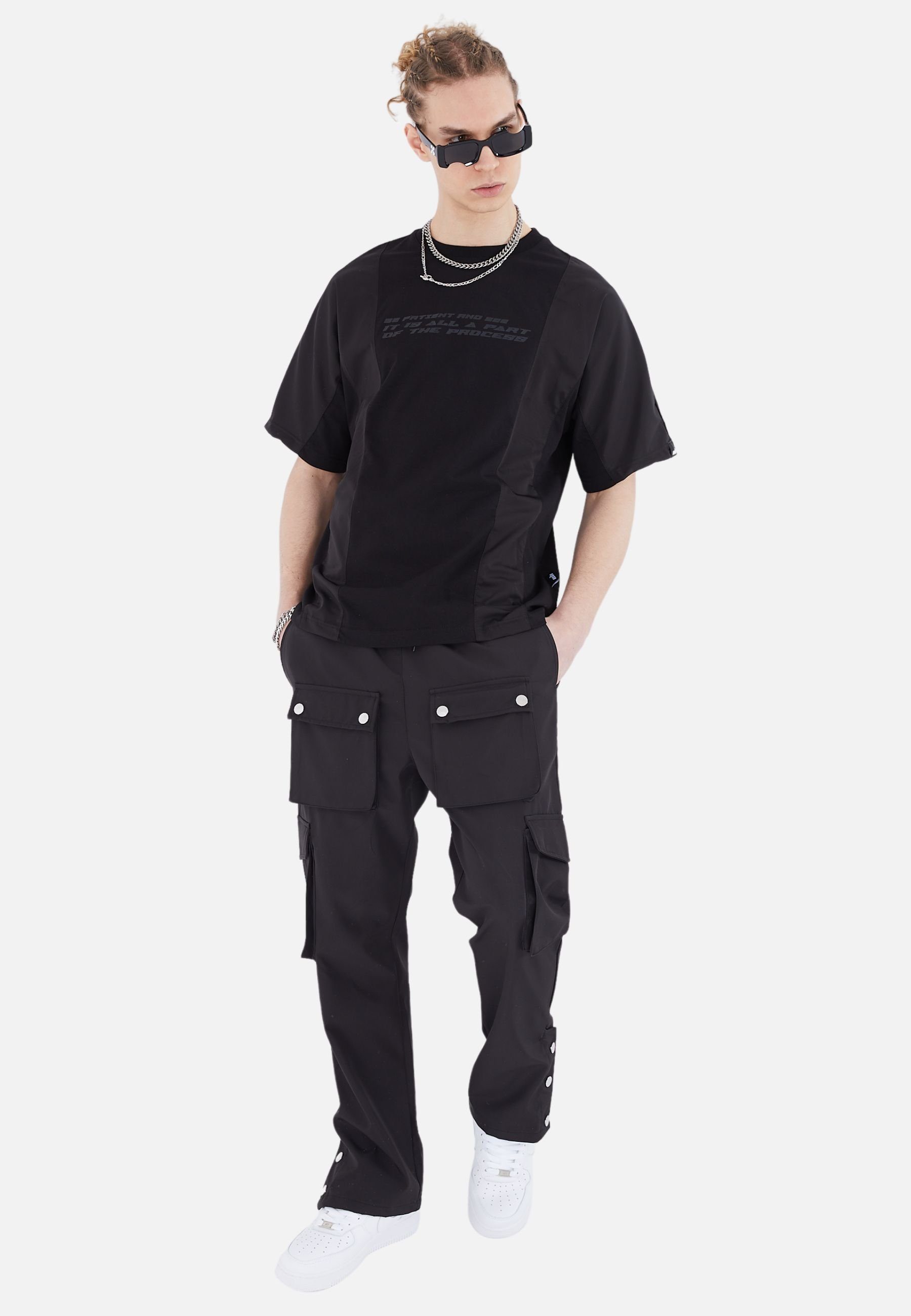 OSSY HOMER Jogginganzug Herren Set T-Shirt Baumwolle 320gsm Jogginghose Jogger