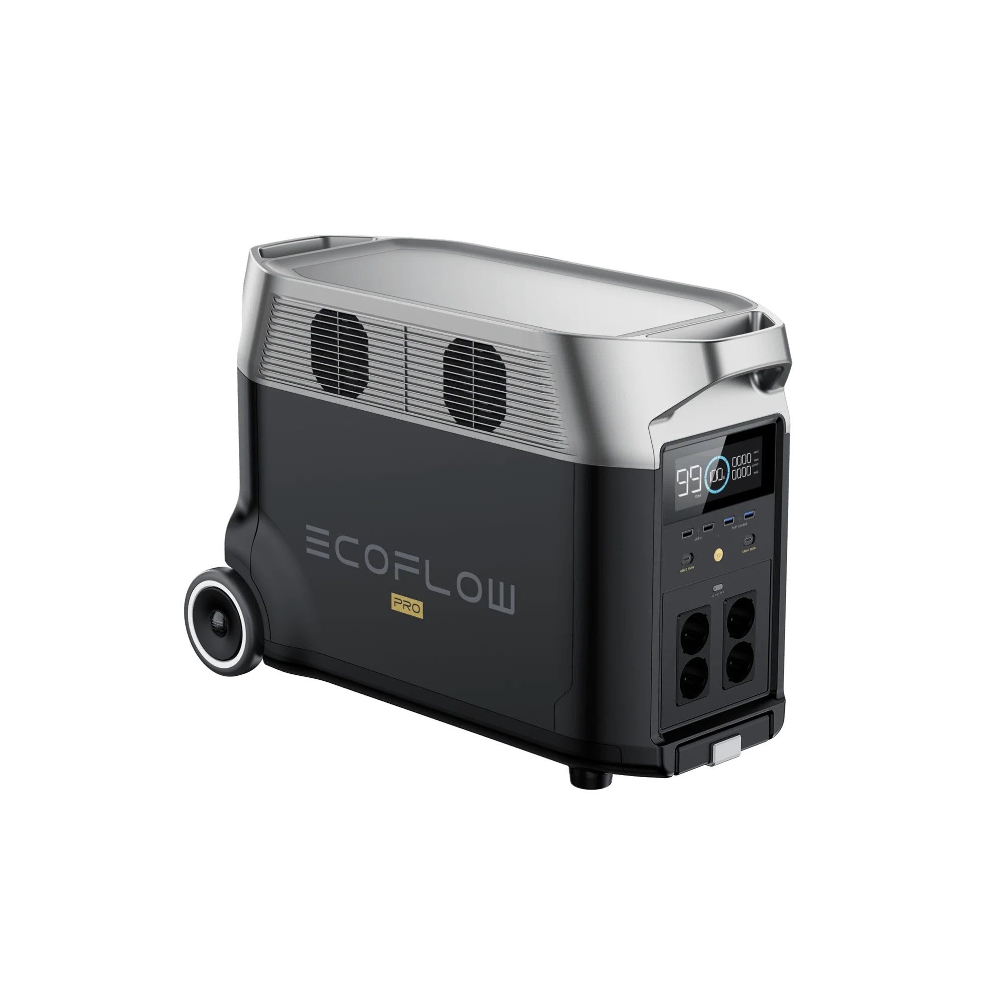 Ecoflow EcoFlow Delta Pro Powerstation 0% MwSt. Powerstation Delta Pro, Mobiler Akku mit Schnelllade- und Smart-Home-Funktion