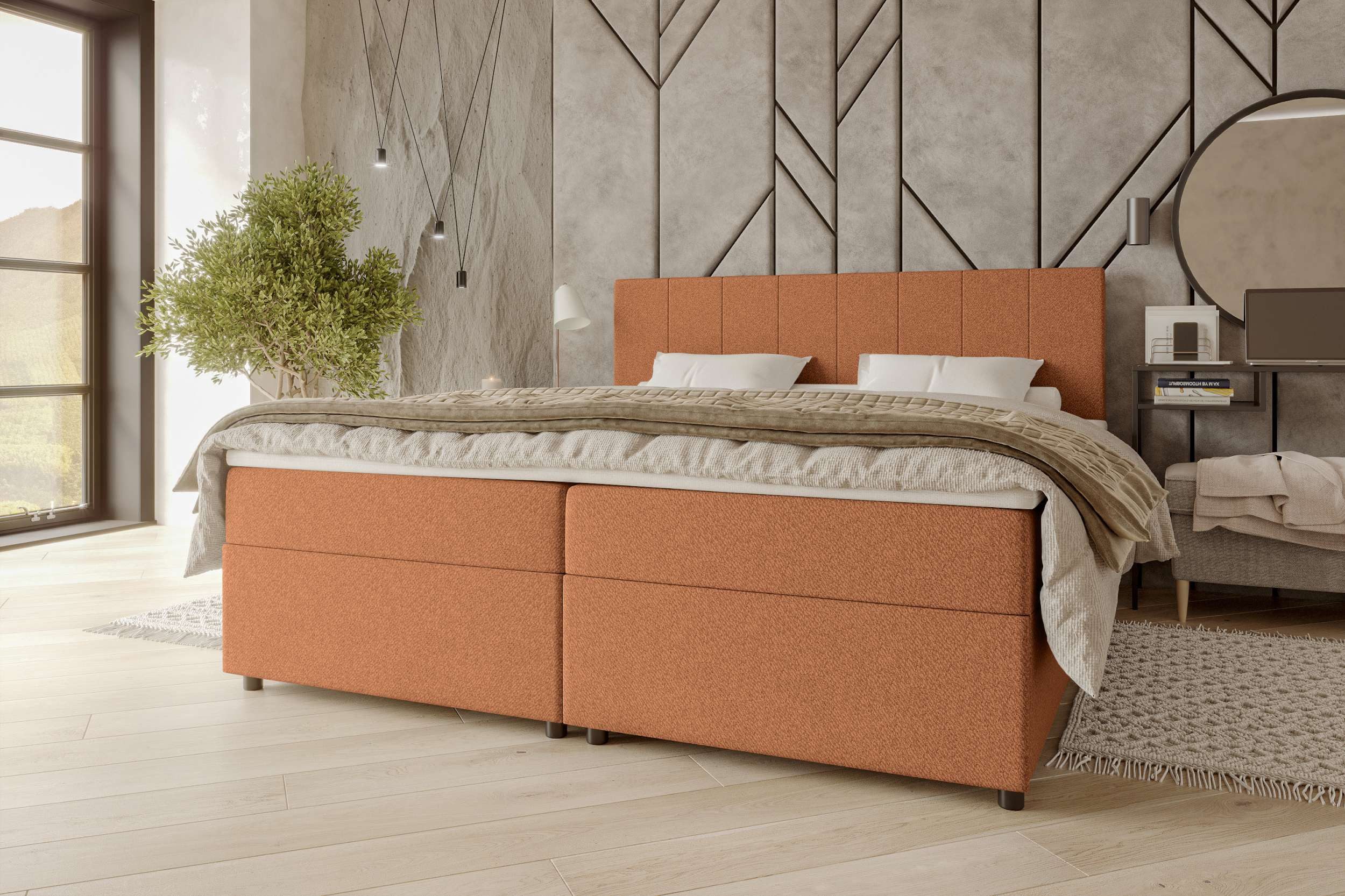 99rooms Boxspringbett Kira (Schlafzimmerbett, Bett), 140/160/180x200 günstig online kaufen