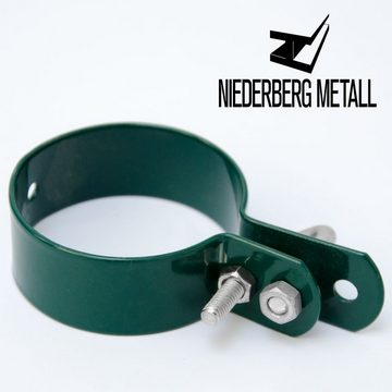 Niederberg Metall Kabelschelle Metall Spannschelle Ø60mm Befestigungsschelle, Strebenschelle + Schraube