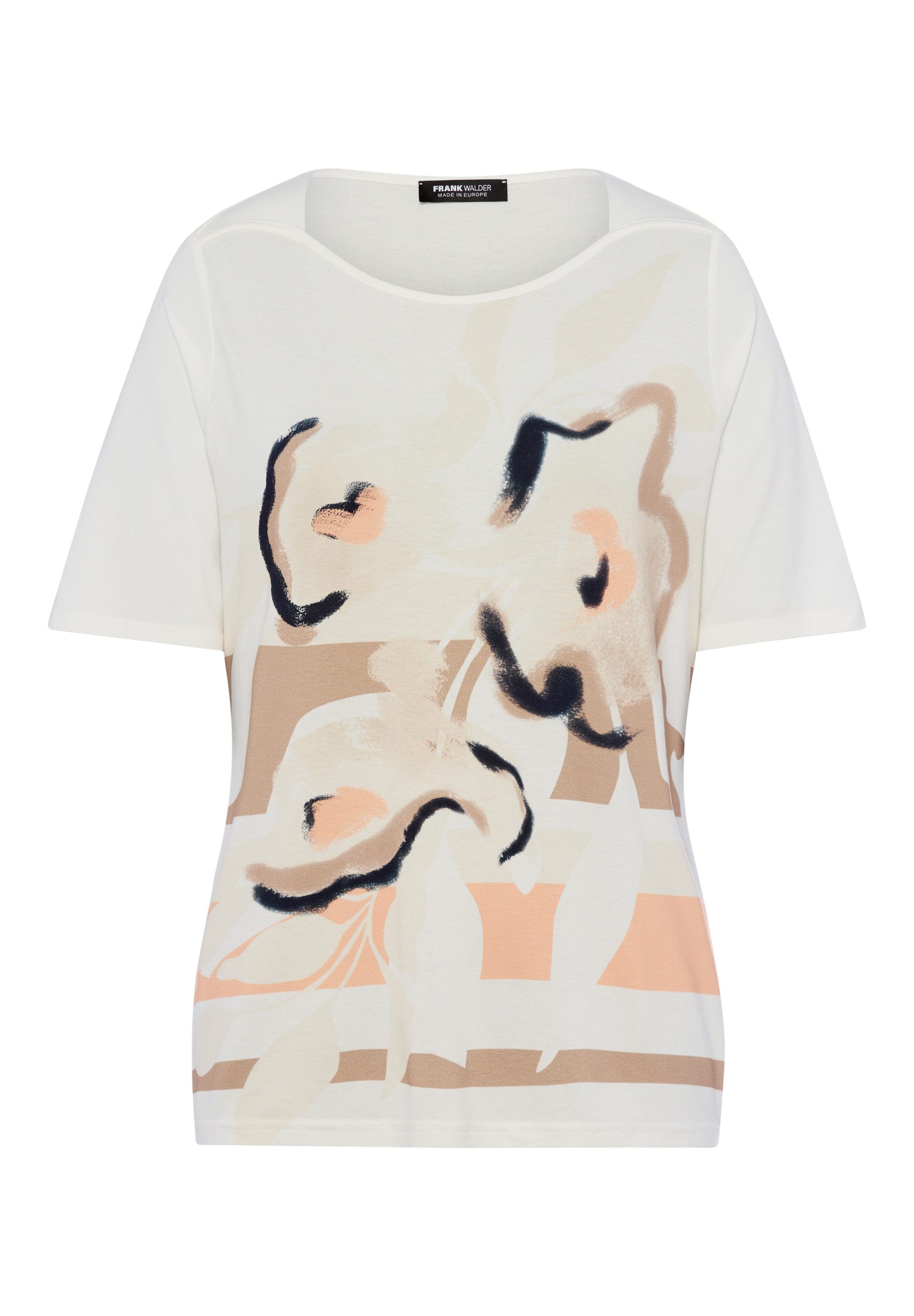 FRANK WALDER T-Shirt mit Printmix