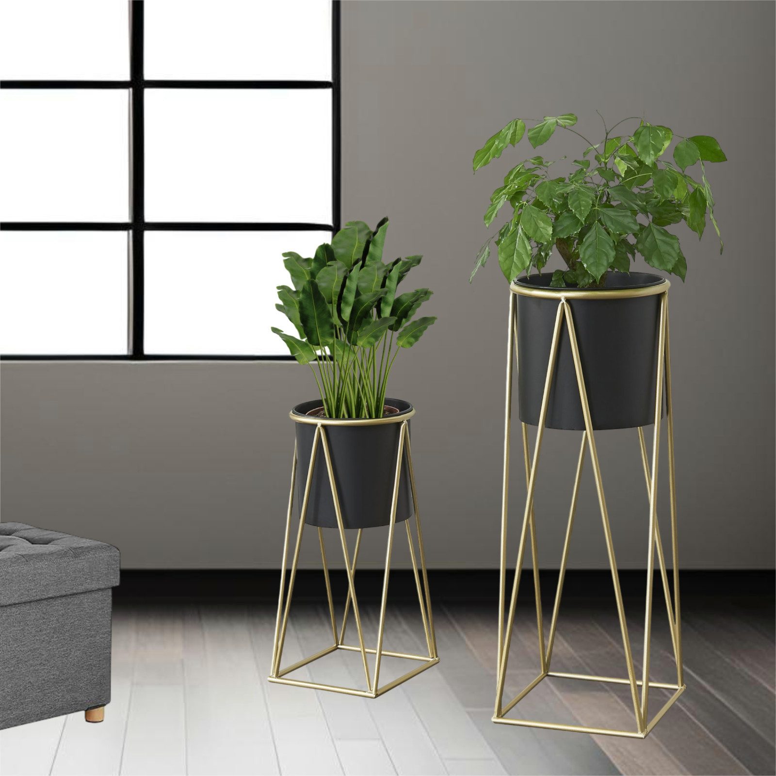 Blumenständer Blumenständer Pflanzgestell Pflanzständer Blumentopfhalter 2er Set