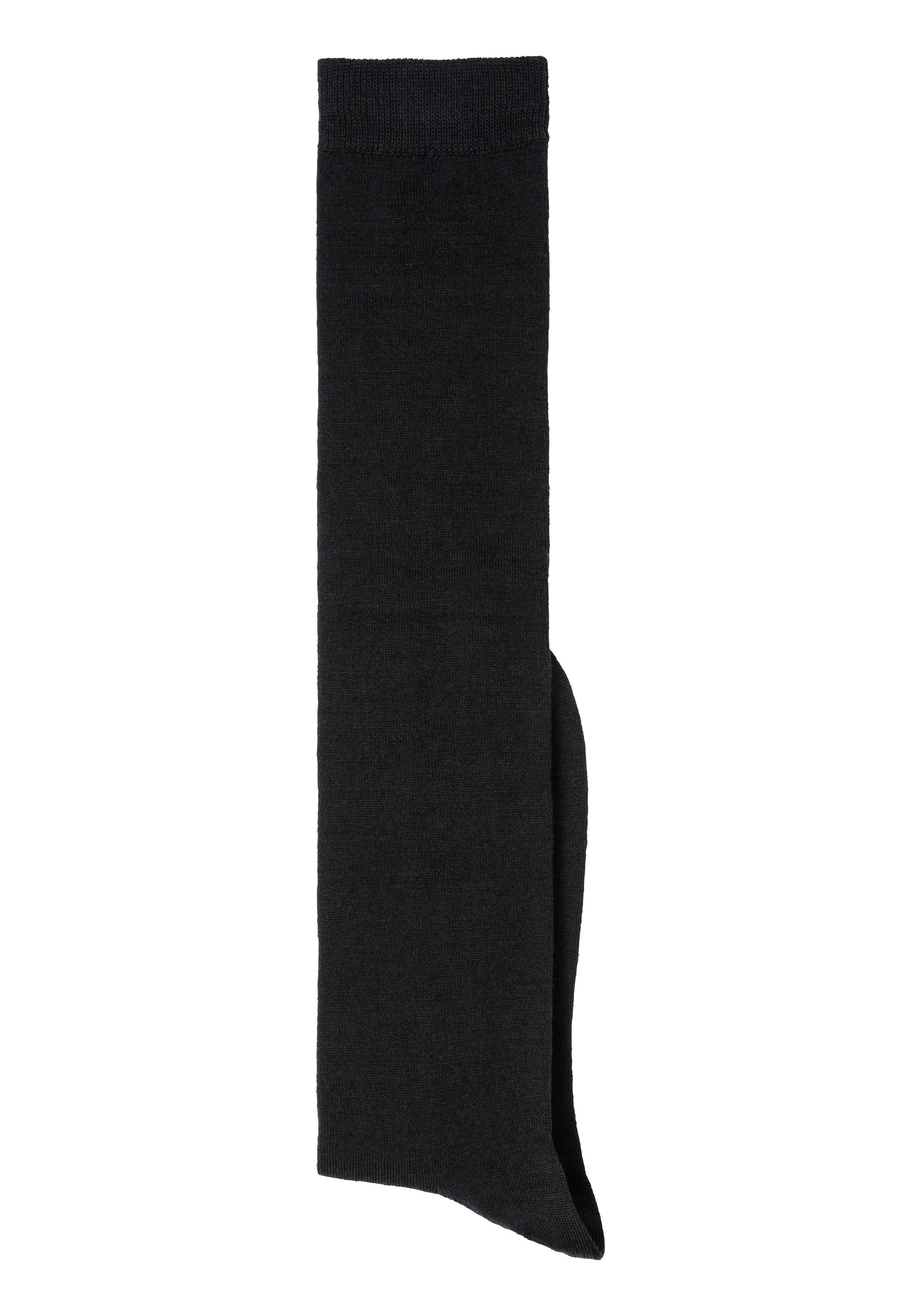 Bench. schwarz mit Wolle wärmender 3x (3-Paar) Kniestrümpfe