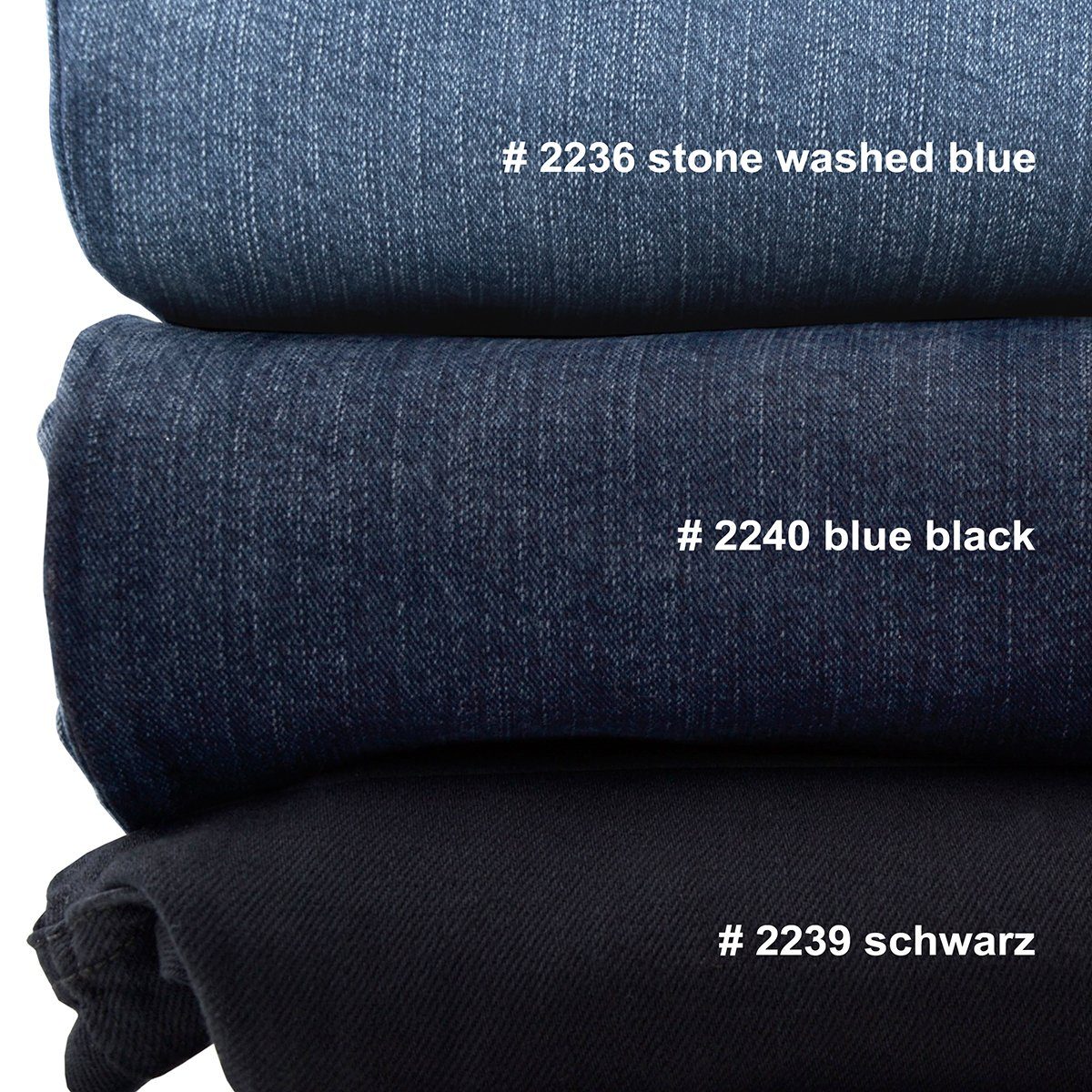 Übergrößen Pionier stone washed Stretch-Jeans Peter Pionier blue Stretch-Jeans