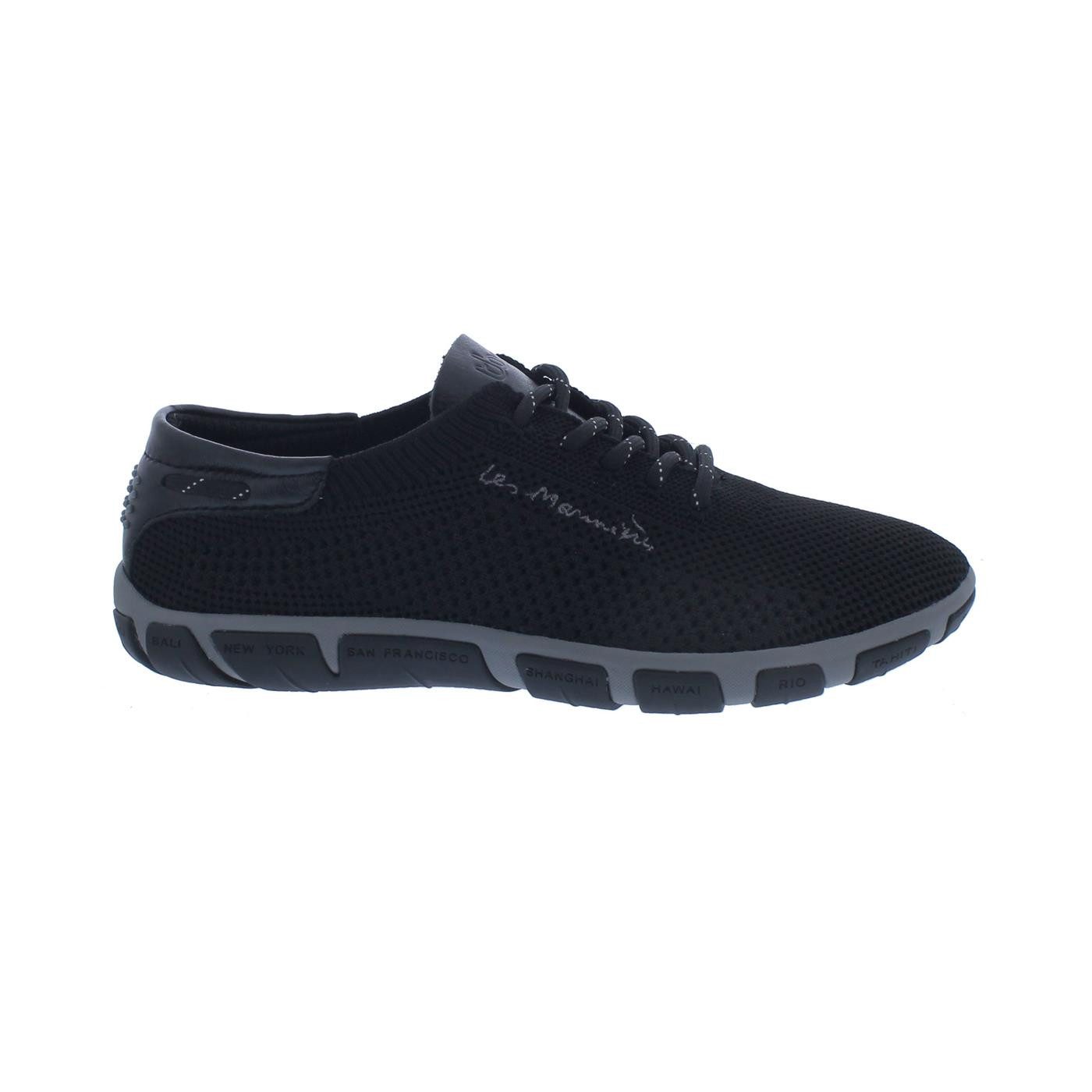 TBS Jazaria Segelschuh, Tennis Knit Eco PET, Noir Q7004 Bootsschuh