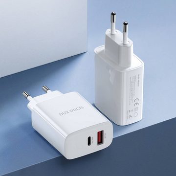 Dux Ducis 3A 20W Schnell-Ladegerät Netzteil Handy PD+QC3.0 USB + USB Typ-C Smartphone-Ladegerät