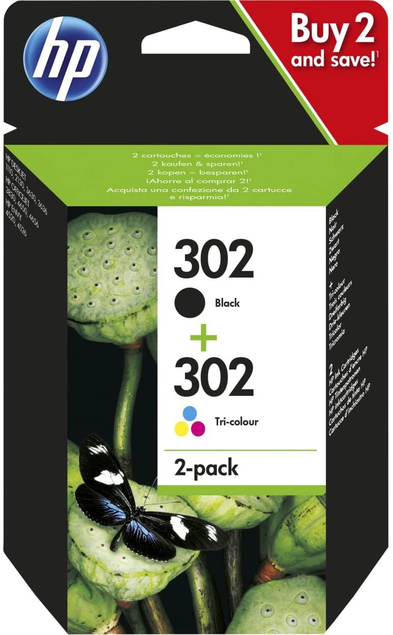 HP Druckerpatrone Original HP 302 (X4D37AE) Multipack Tintenpatrone