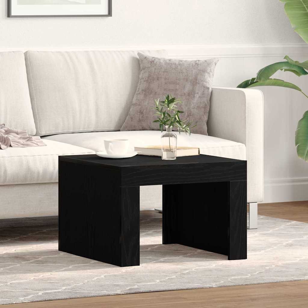 vidaXL Couchtisch Couchtisch Schwarz Eichen-Optik 50 x 50 x 35 cm Holzwerkstoff (1-St)