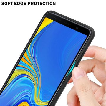 Cadorabo Handyhülle Samsung Galaxy A7 2018 Samsung Galaxy A7 2018, Robustes Hard Case - Handy Schutzhülle - Hülle - Back Cover Bumper
