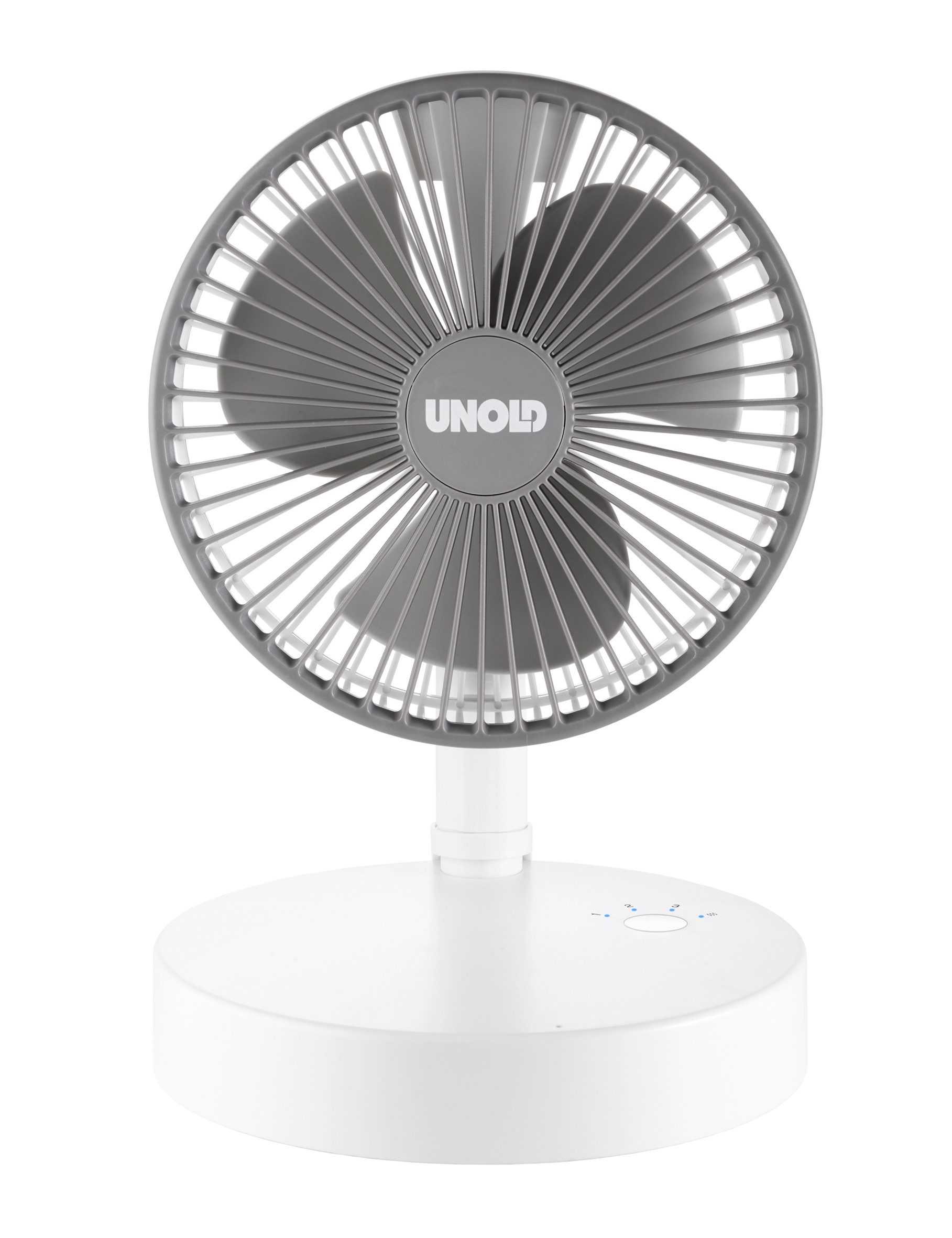 Unold Standventilator TELESKOP-VENTI CORDLESS 86720, höhenverstellbar Klappmechanismus als Powerbank nutzbar