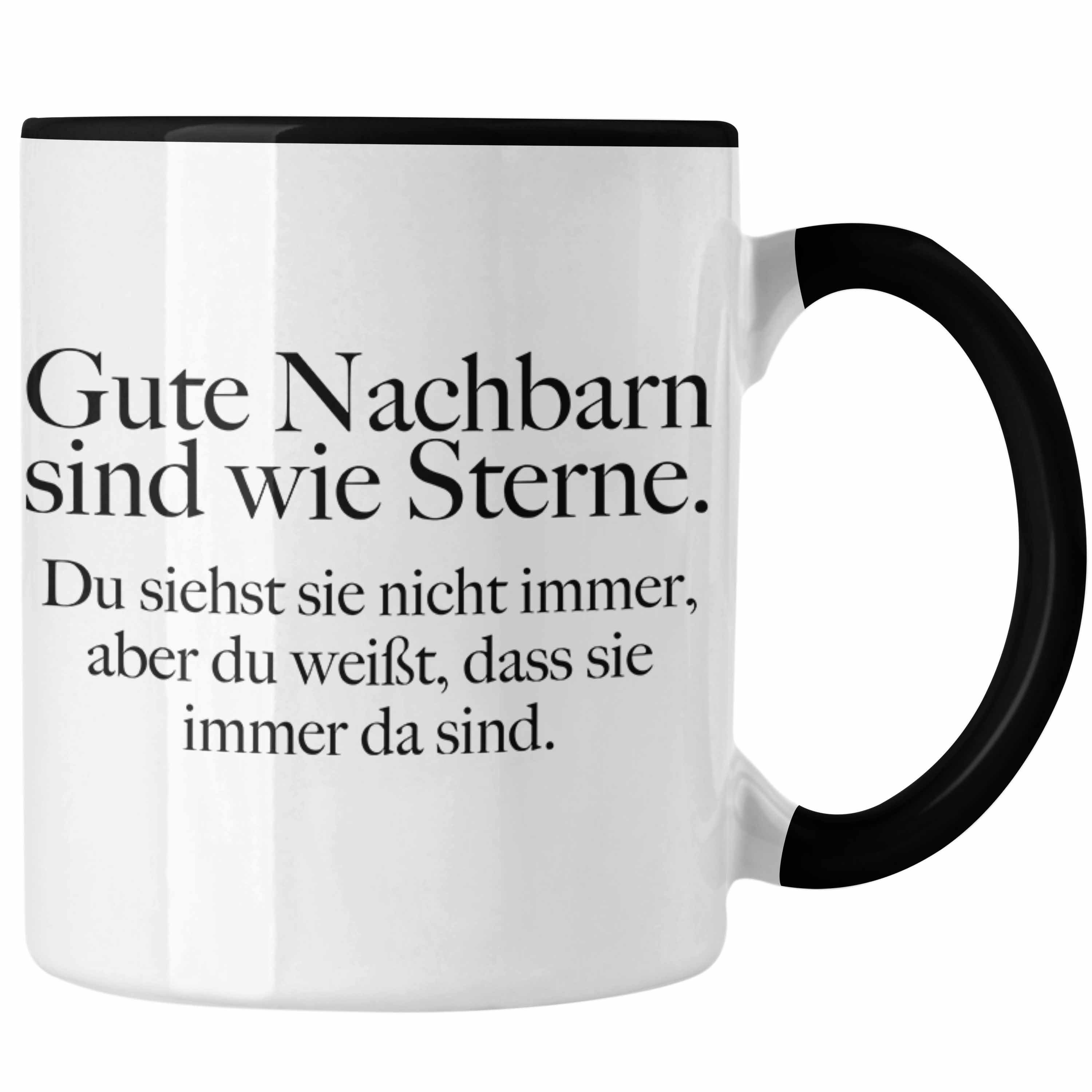 Nachbarn Trendation Abschied Gute Geschenk Tasse Trendation Abschiedsgeschenk - Nachbar Nachbarn Bester Trendation Tasse Nachbarin - schwarz Nachbar