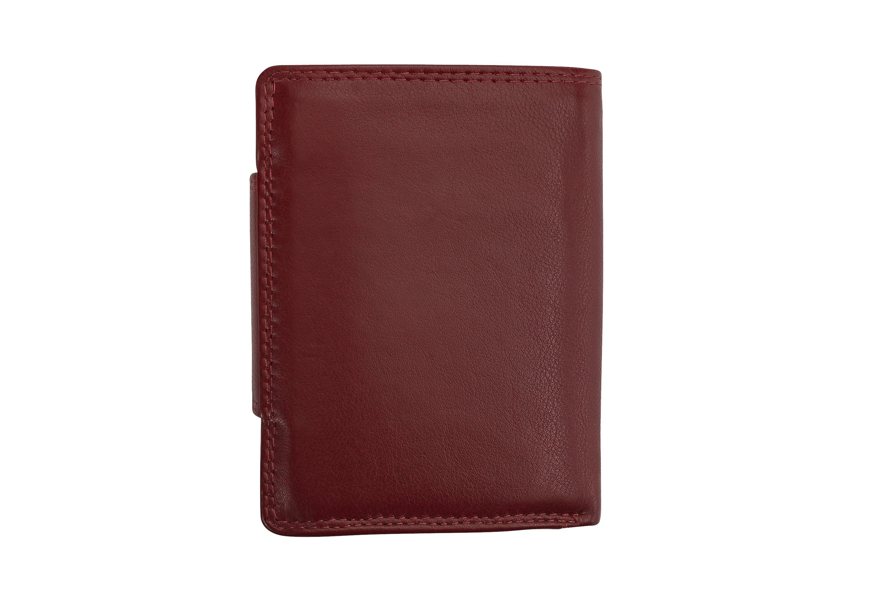 Brieftasche Wiener Minibrieftasche Geldbörse bordeaux