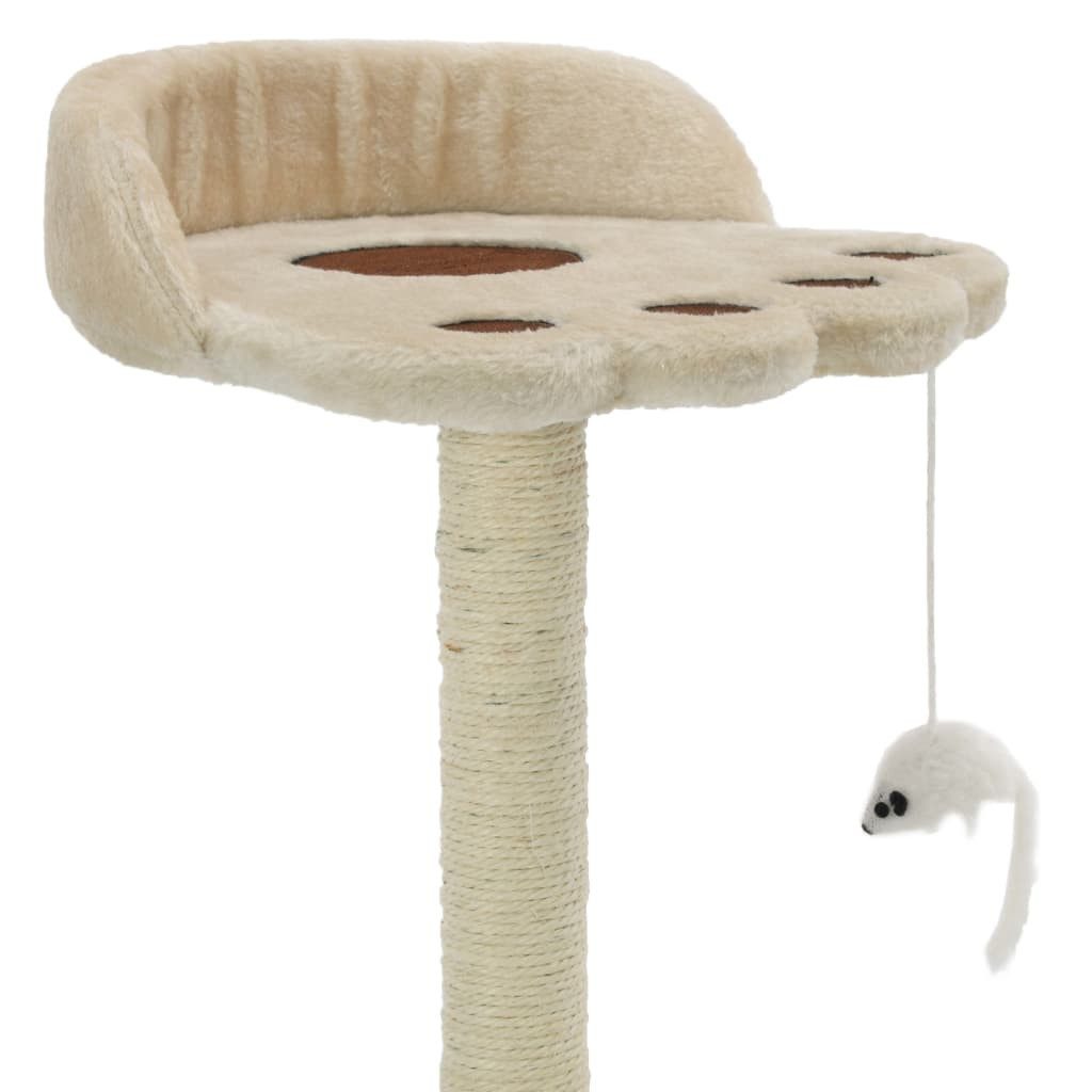 vidaXL Kratzbaum 40 cm Katzen-Kratzbaum Sisal 40 cm Beige und Braun
