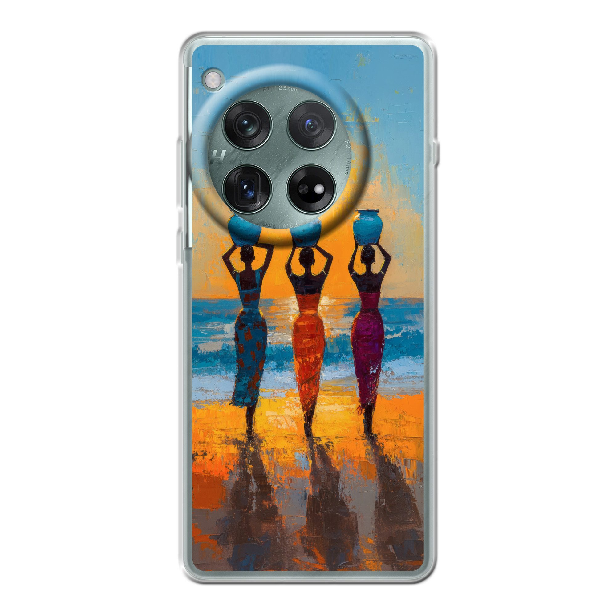MuchoWow Handyhülle für OnePlus 12r Frauen - Strand - Sonnenuntergang, Handy Case, Silikon, Bumper Case Dünn