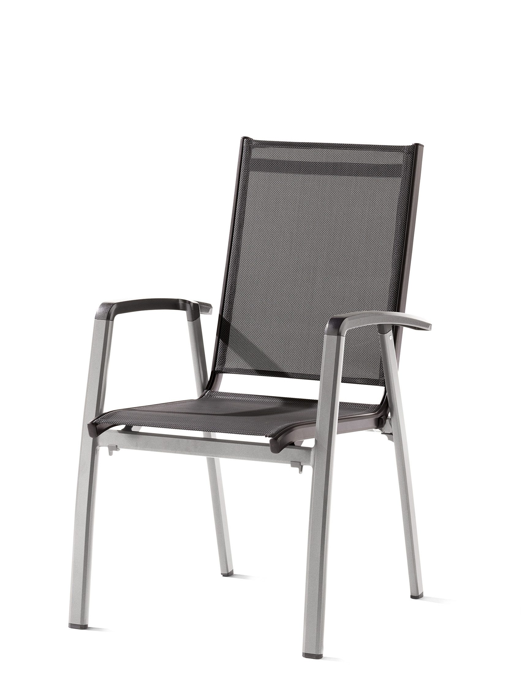 Stapelstuhl in Grau, Kunstfasergewebe - 68x98x59cm (BxHxT)