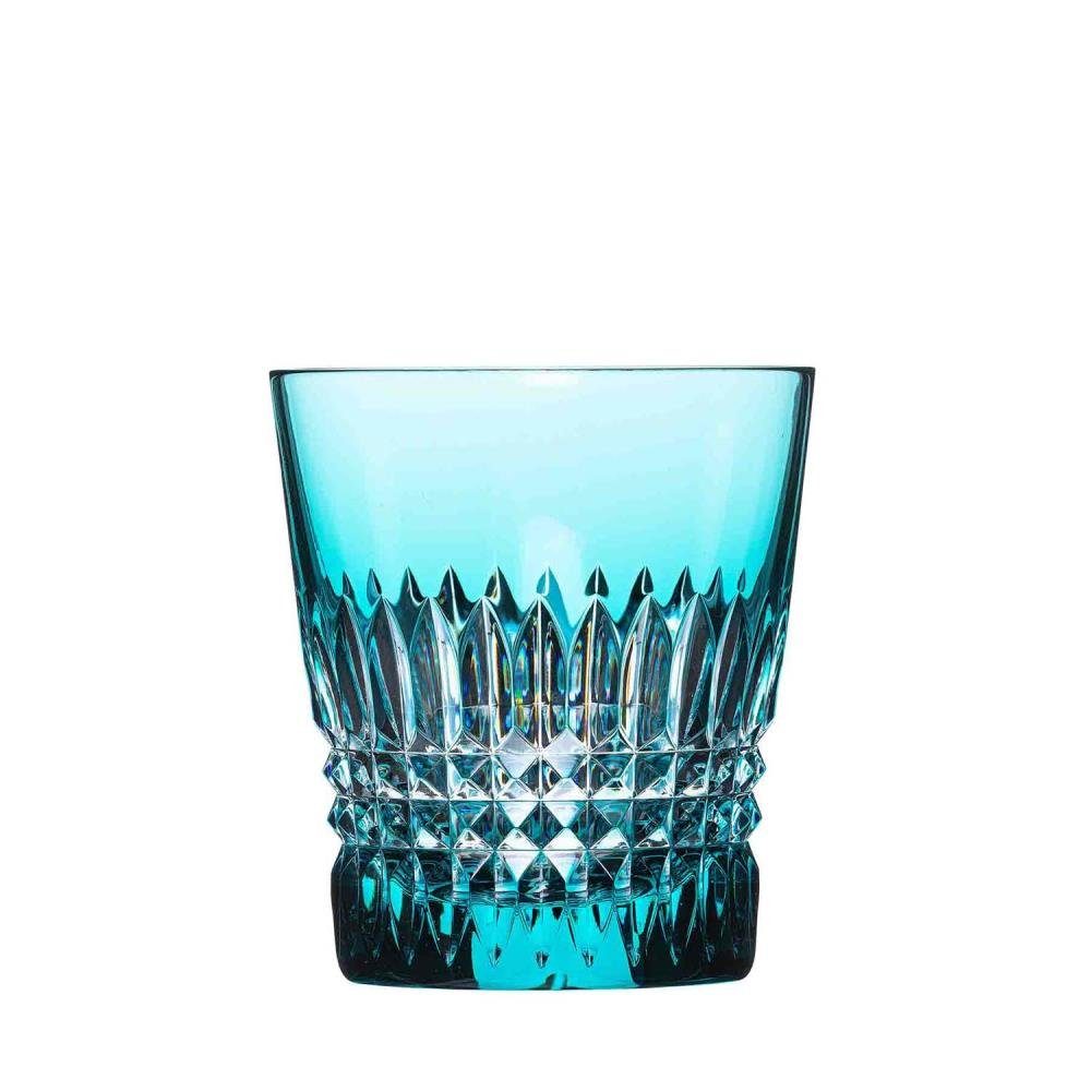 ARNSTADT KRISTALL Tumbler-Glas Becher Kristall Empire azur türkis (8,5 cm) - Kristallglas mundgeblase