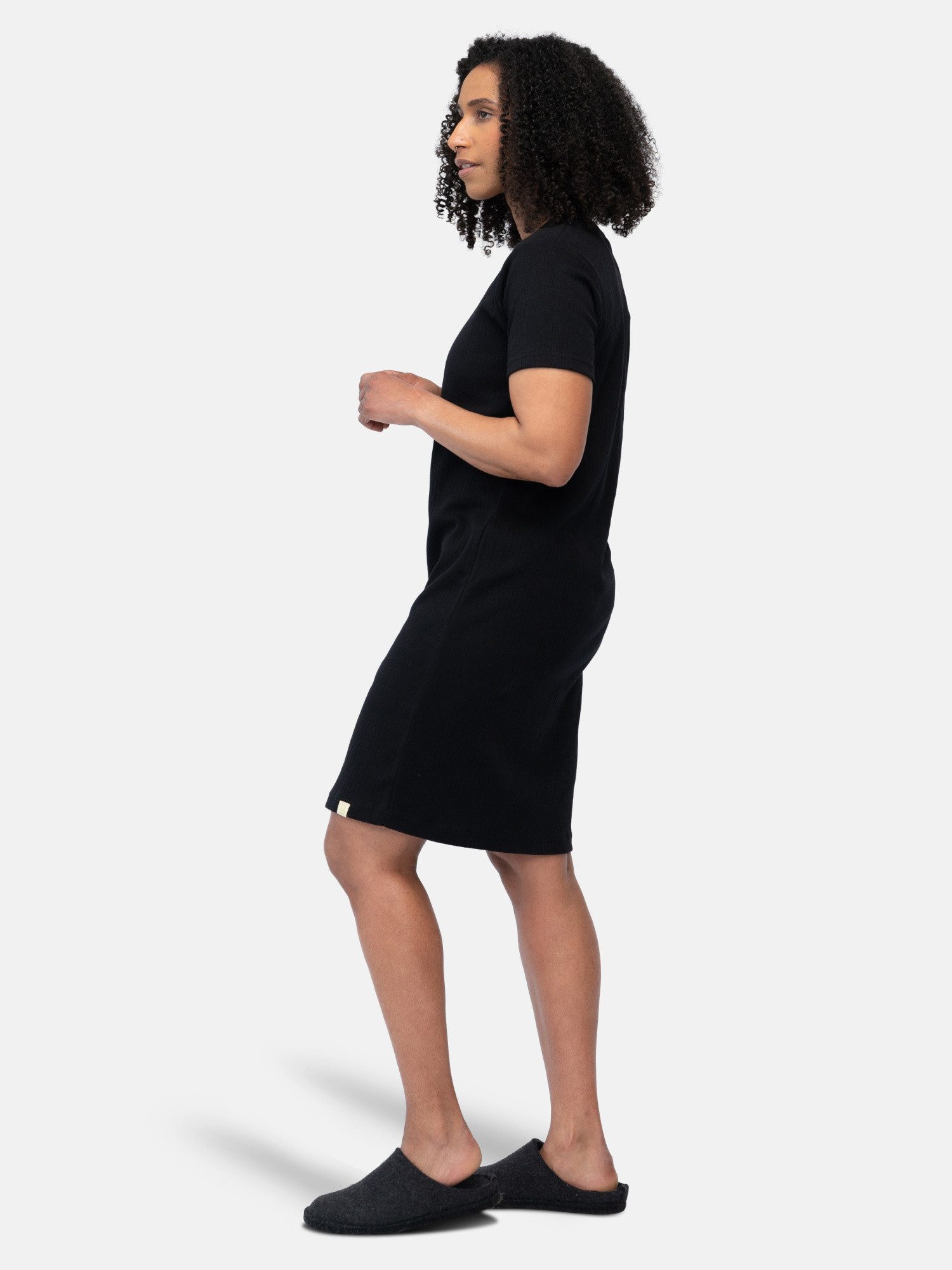 greenjama Sleepshirt aus weichem Derby Rib, Biobaumwolle