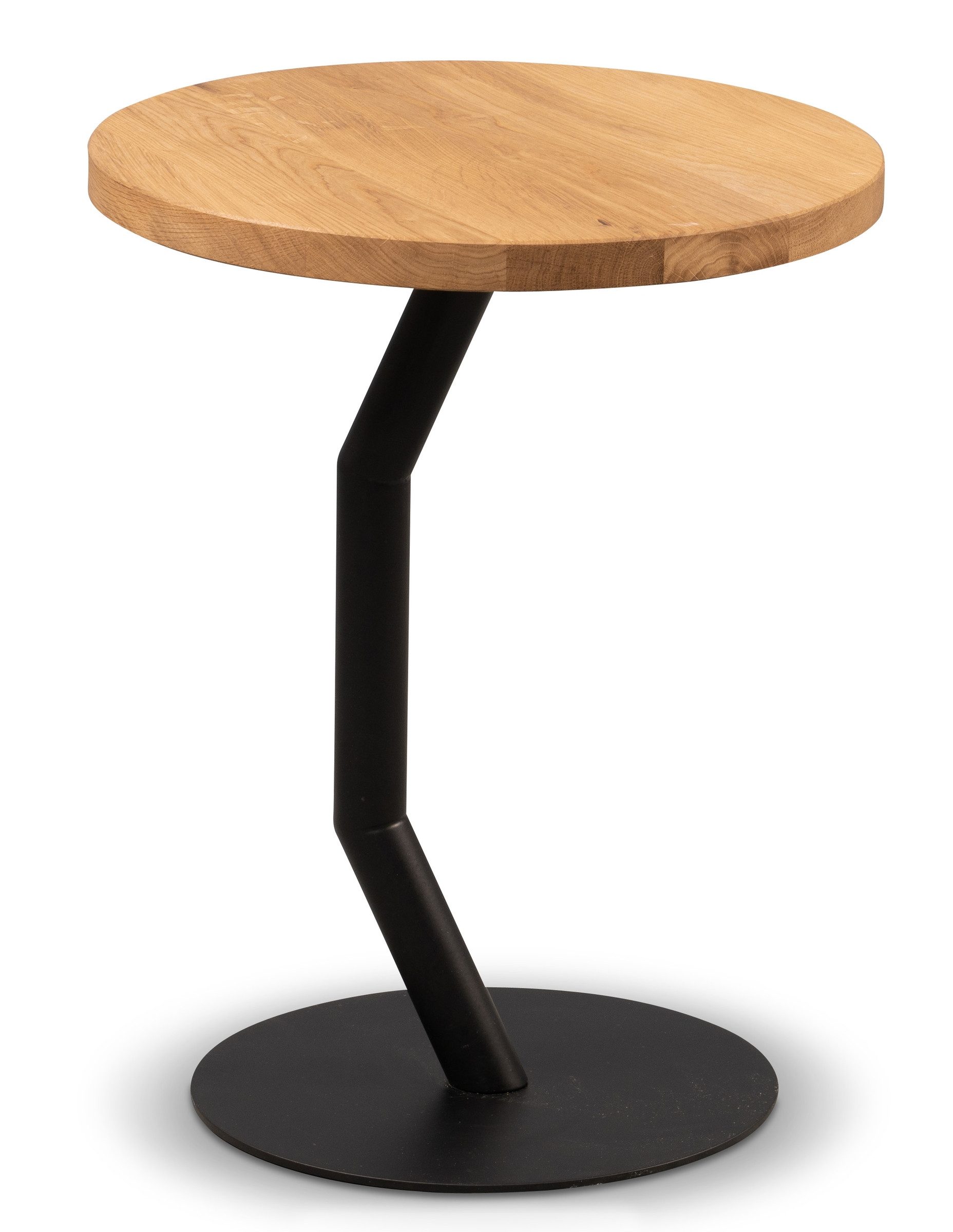 M2 Kollektion Beistelltisch aus Massivholz, Metall in Wildeiche (DxBxHxT: 35x35x45x35 cm)