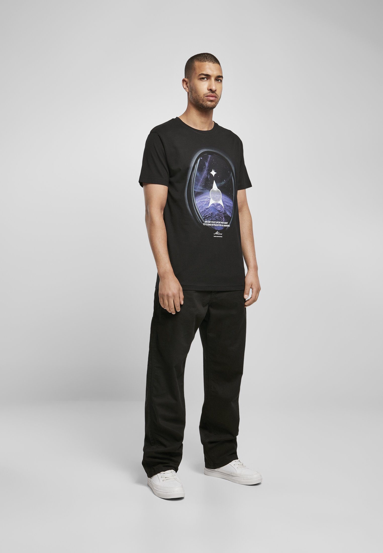 Tee MisterTee Kurzarmshirt Mister Herren Tee (1-tlg) Alien Planet