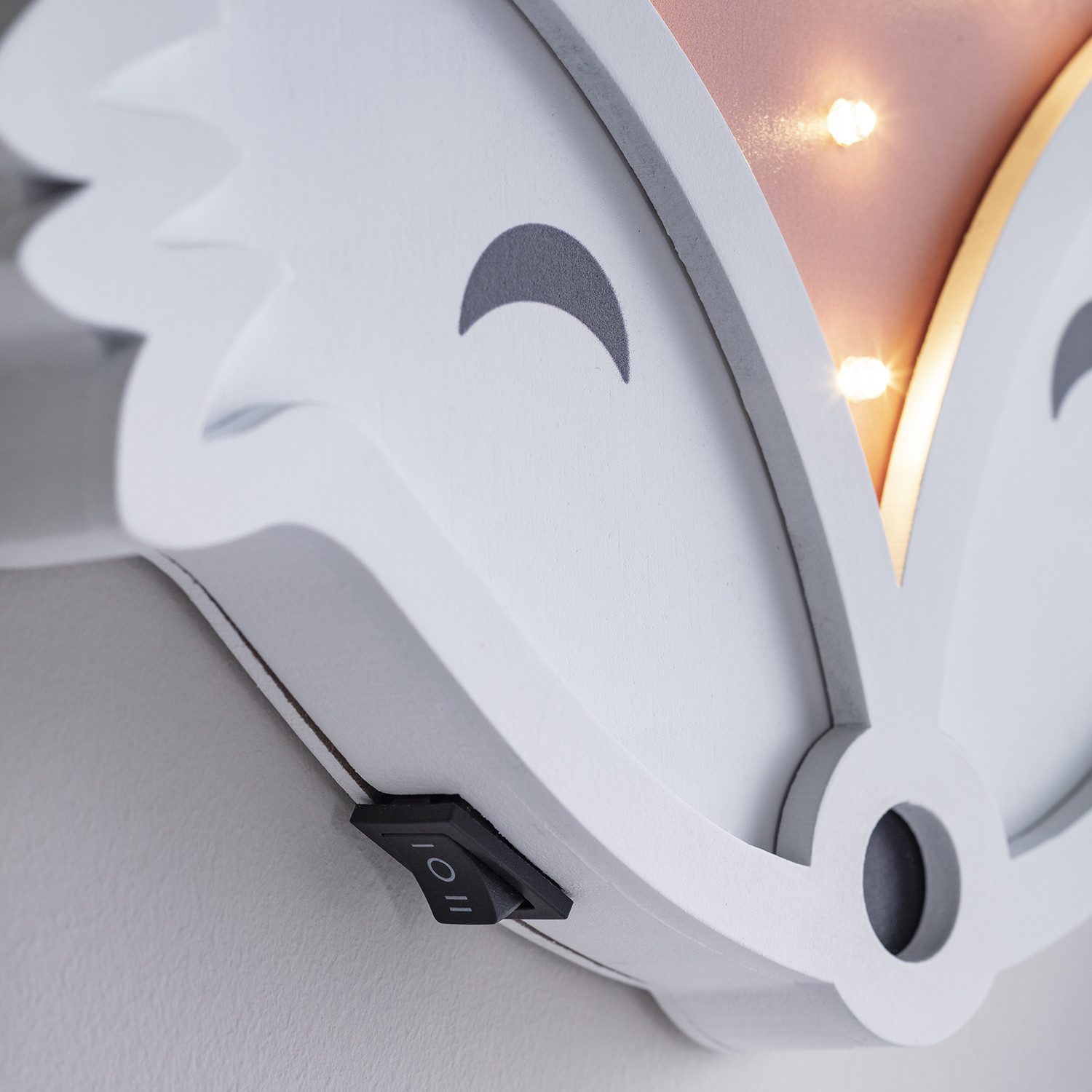 Lights4fun LED Wandleuchte Fuchs Wandlampe Kinderzimmer