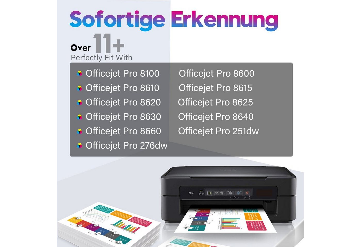 Thumbnail - MOOHO ersetzt für HP 950XL 951XL Officejet Pro 8600 8610 251dw Tintenpatrone