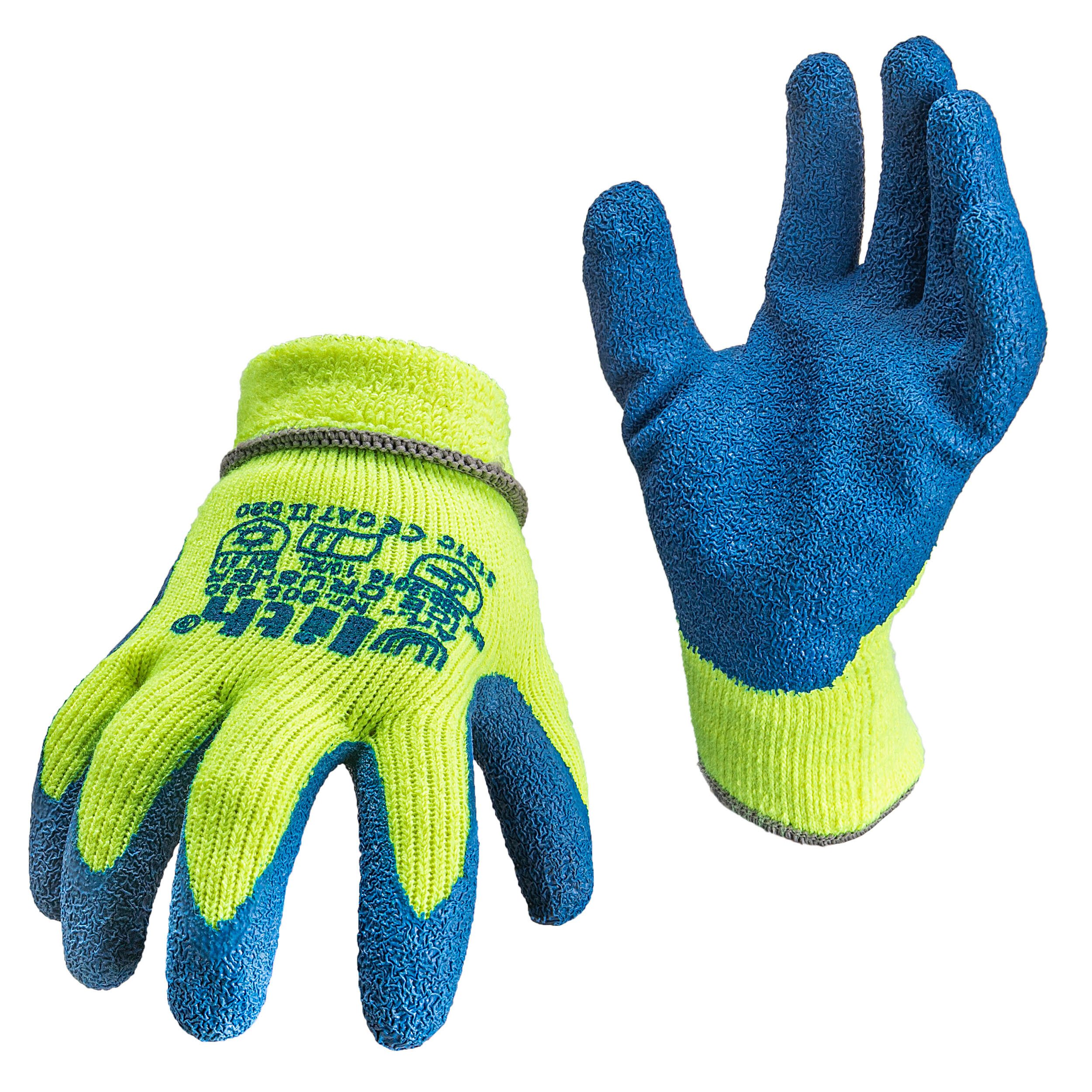 alca Arbeitshandschuhe Arbeitshandschuhe Winter gefüttert warm warngelb Gr 10 wärmend (1-St)