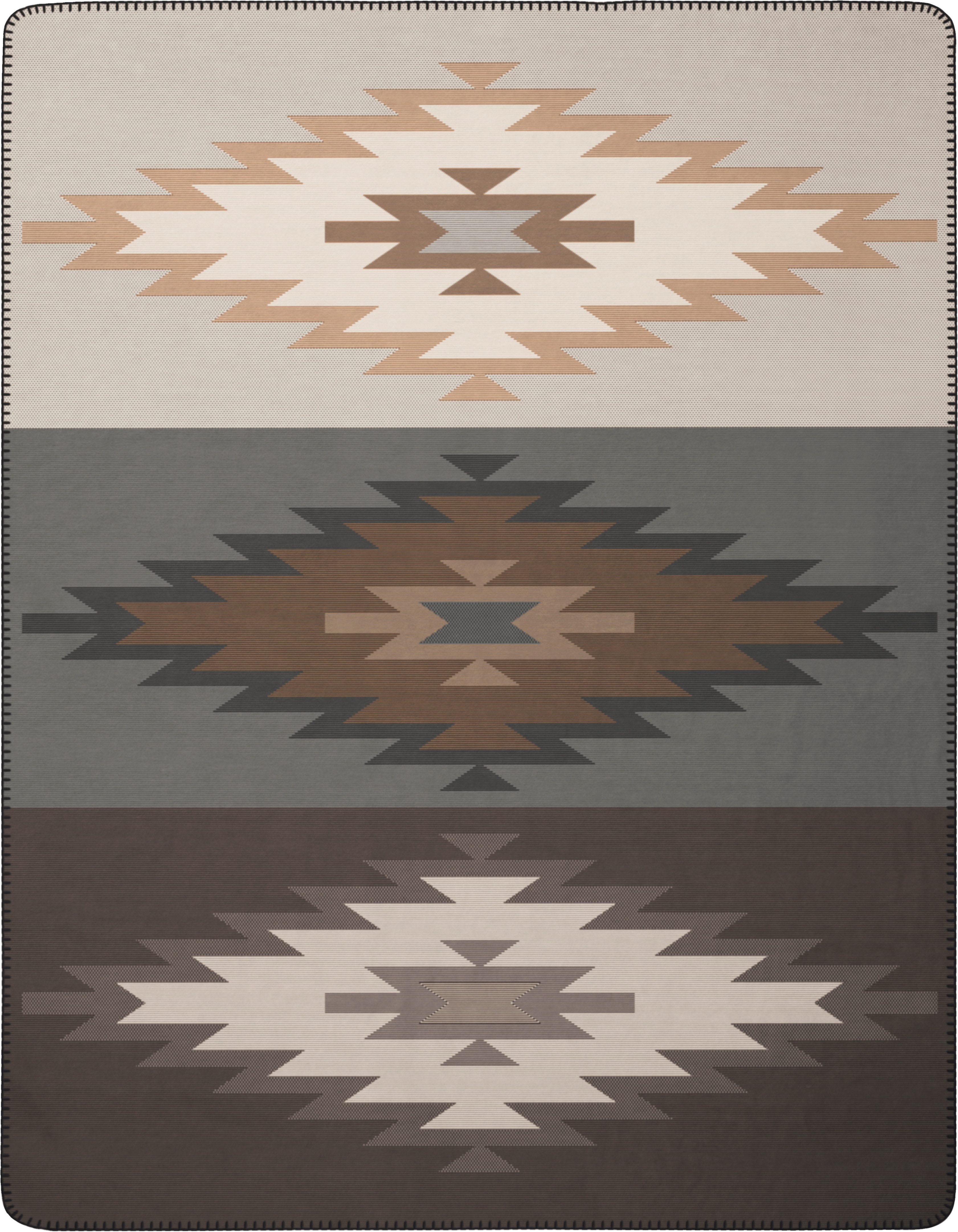 Wohndecke Pure Ethno, Biederlack, 150 x 200, mit Zierstich