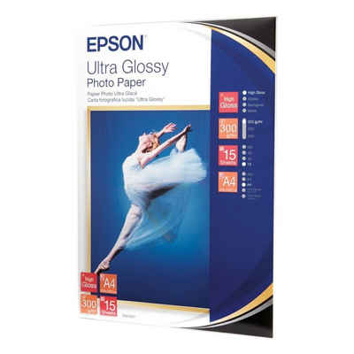 Epson Fotopapier Ultra Glossy, Format A4, hochglänzend, 300 g/m²