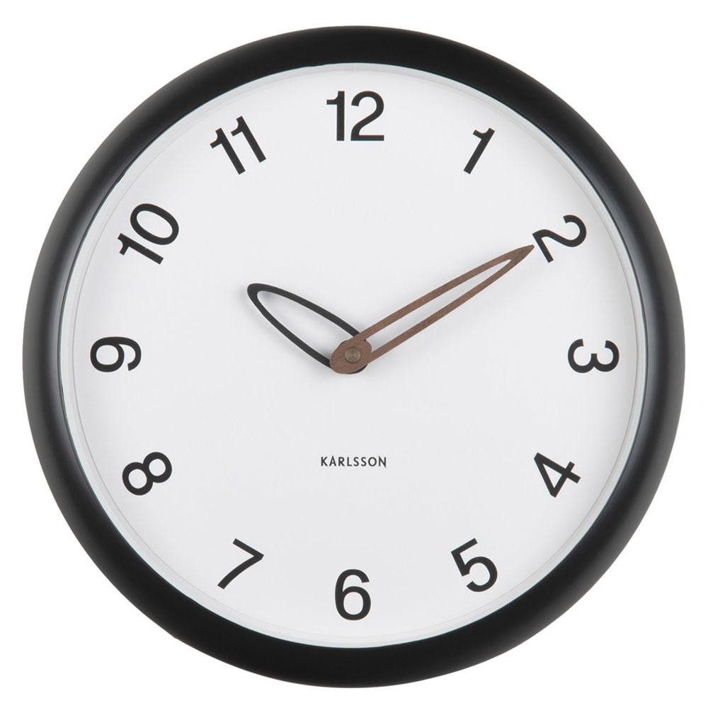 Karlsson Uhr Wanduhr Bella Matt Black günstig online kaufen