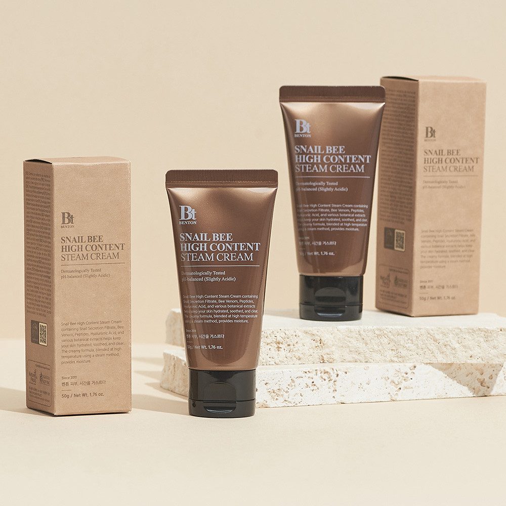 Benton Feuchtigkeitscreme SNAIL BEE HIGH CONTENT STEAM CREAM, intensive Feuchtigkeitscreme für anspruchsvolle und reife Haut