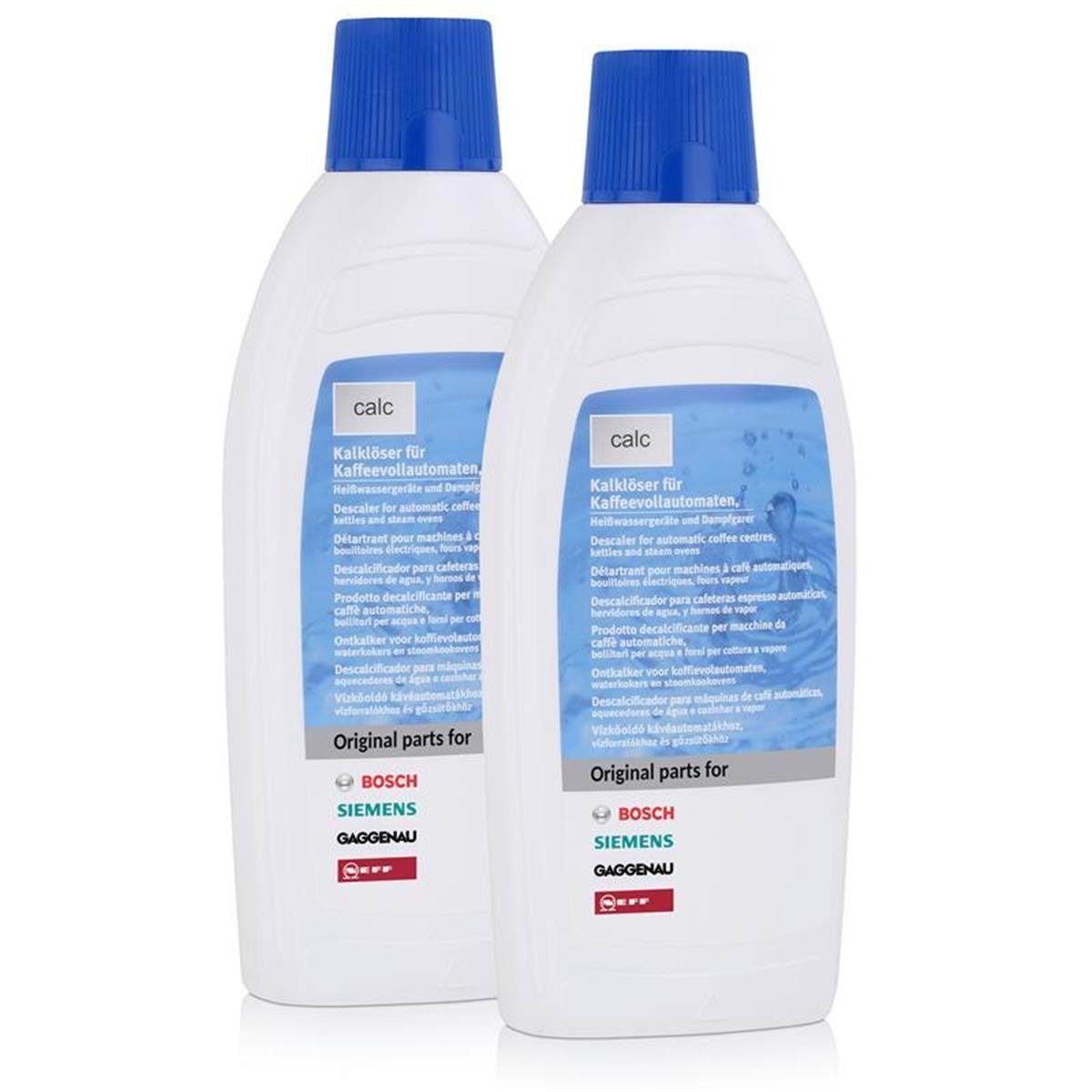 BOSCH 2x Bosch Siemens Entkalker Kalklöser flüssig 500ml Kaffeevollautomaten Entkalker