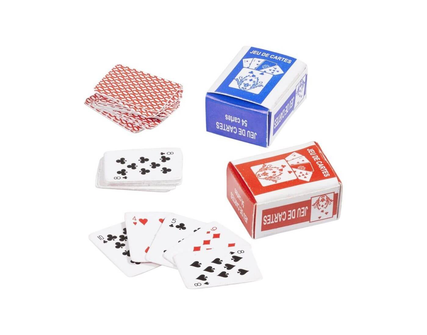 HobbyFun Wichtel Miniatur Spielkarten, 2 Sets - Wichtel- und Puppenstube günstig online kaufen