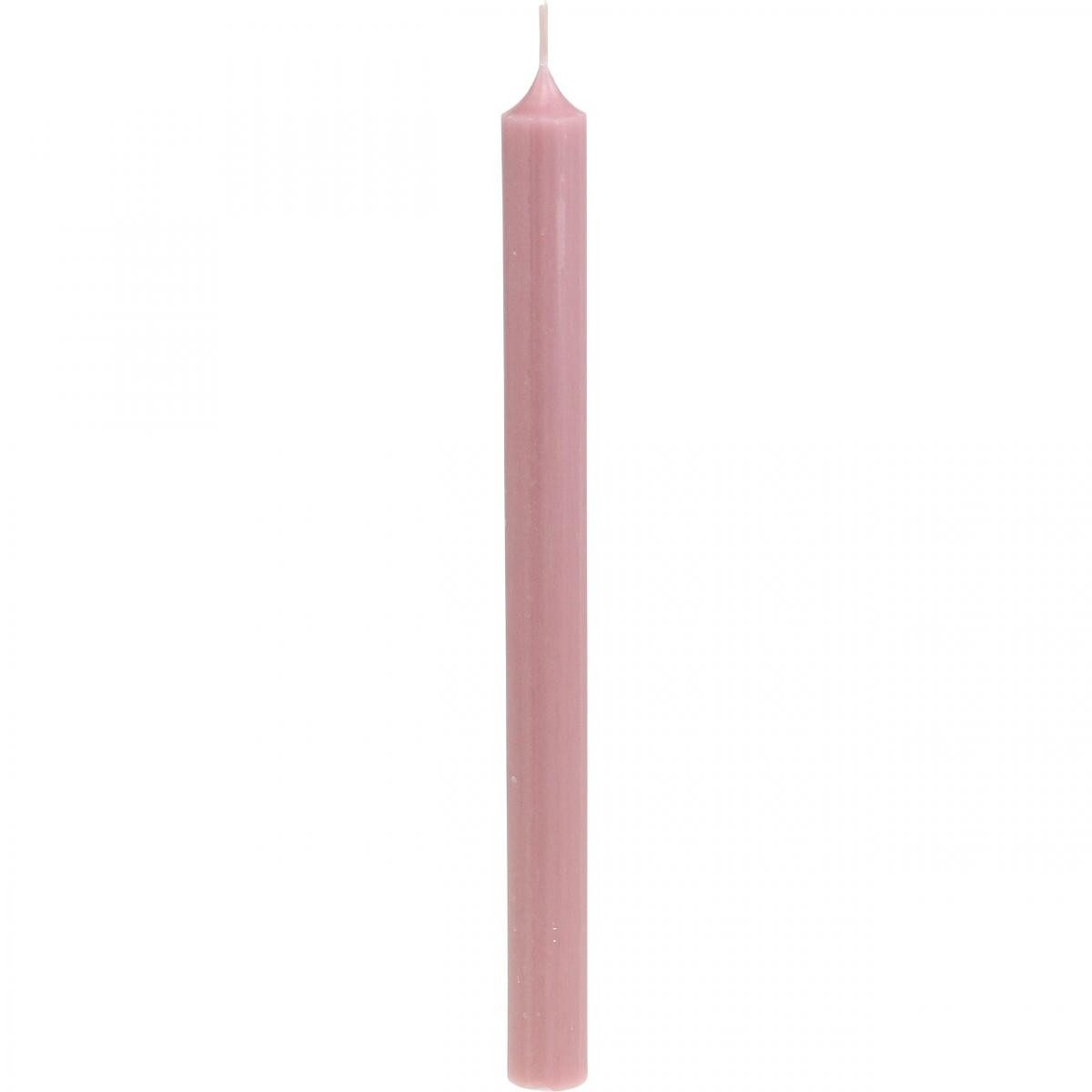 Spitzkerze Rustic Kerzen Stabkerzen Rosa 350/28mm 4St - Lange Brenndauer