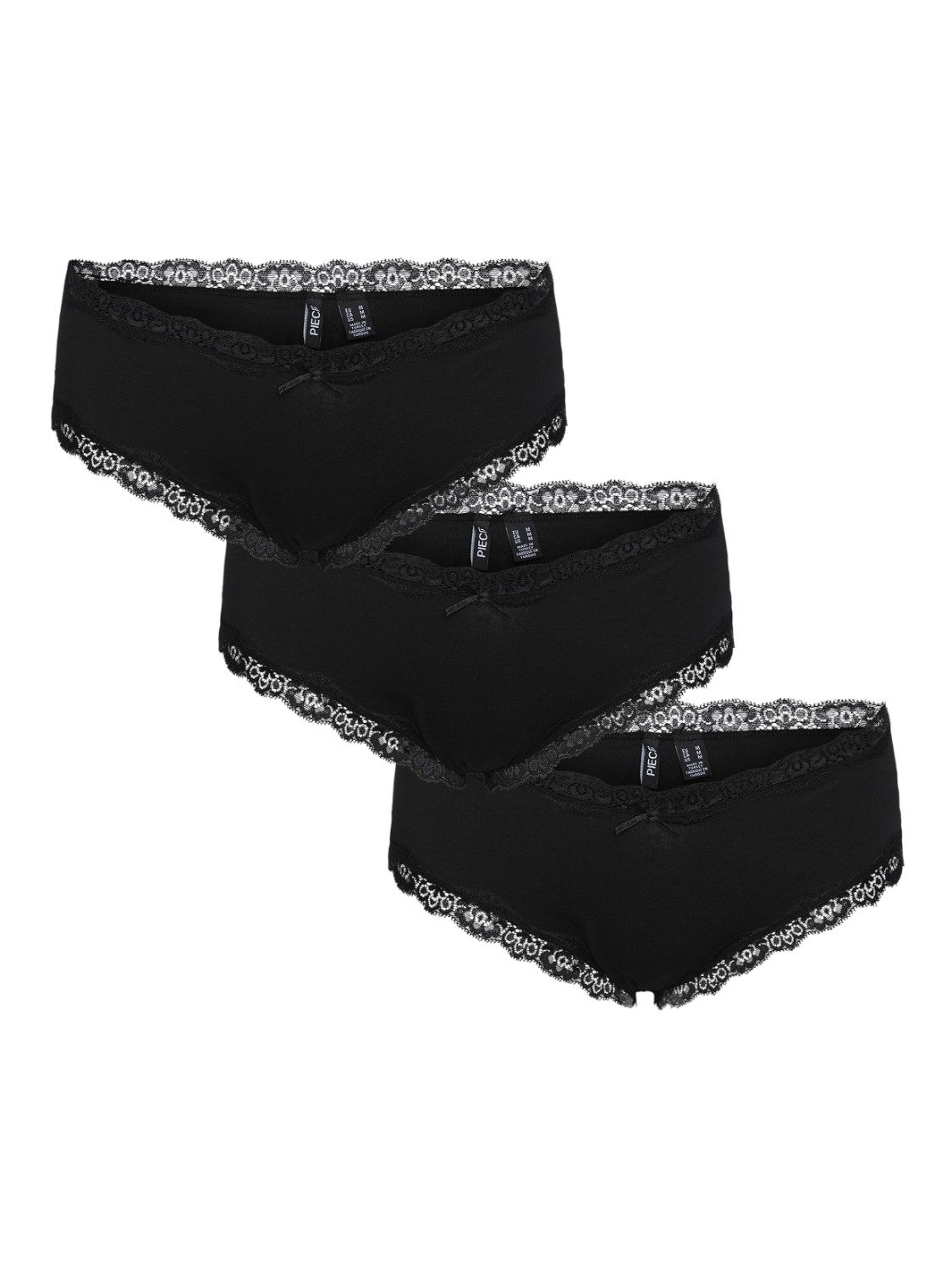 Hipster PCNOLA LOW CUT HIPSTER 3-PACK NOOS