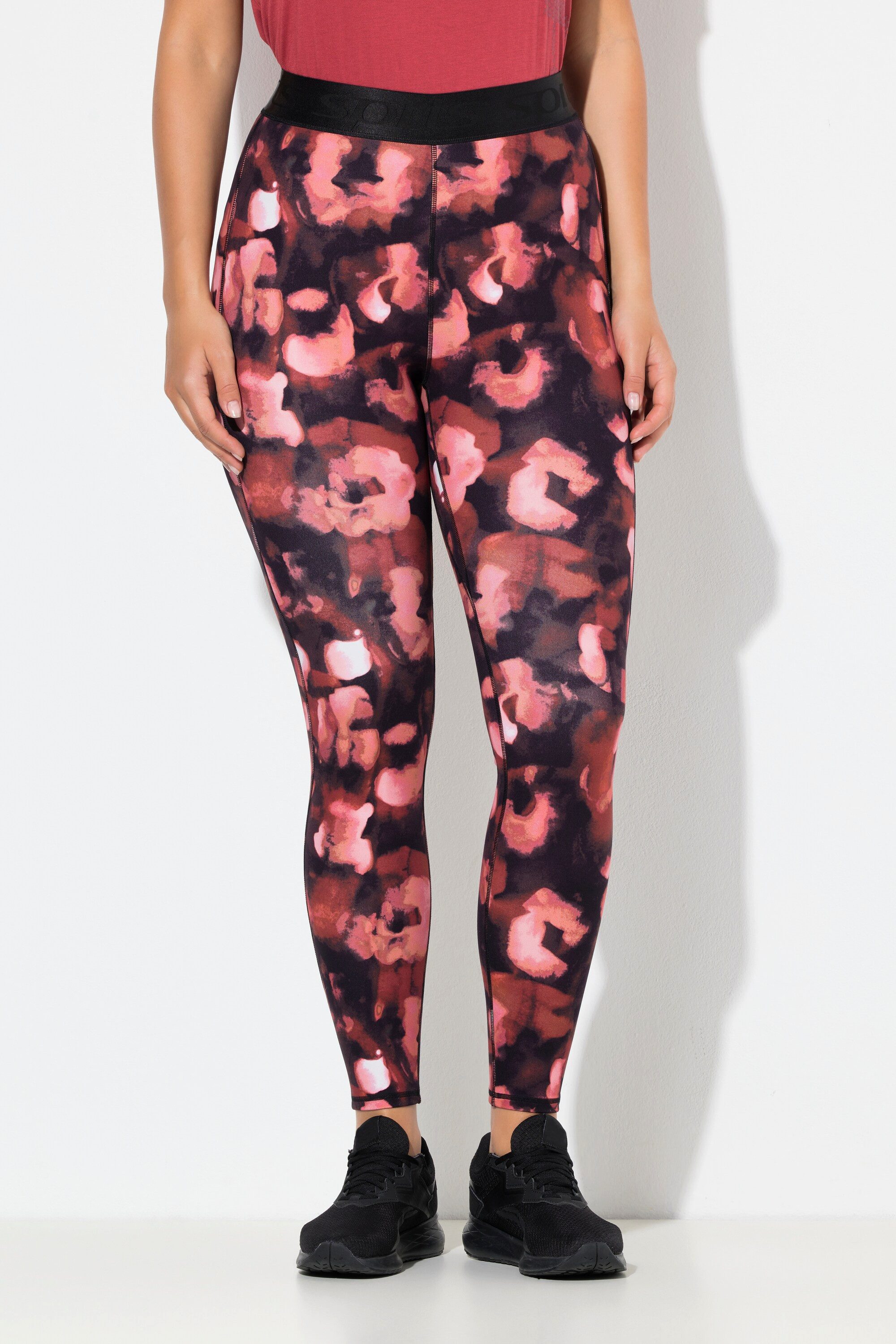 Ulla Popken Leggings Sport-Leggings Leomuster schnelltrocknend