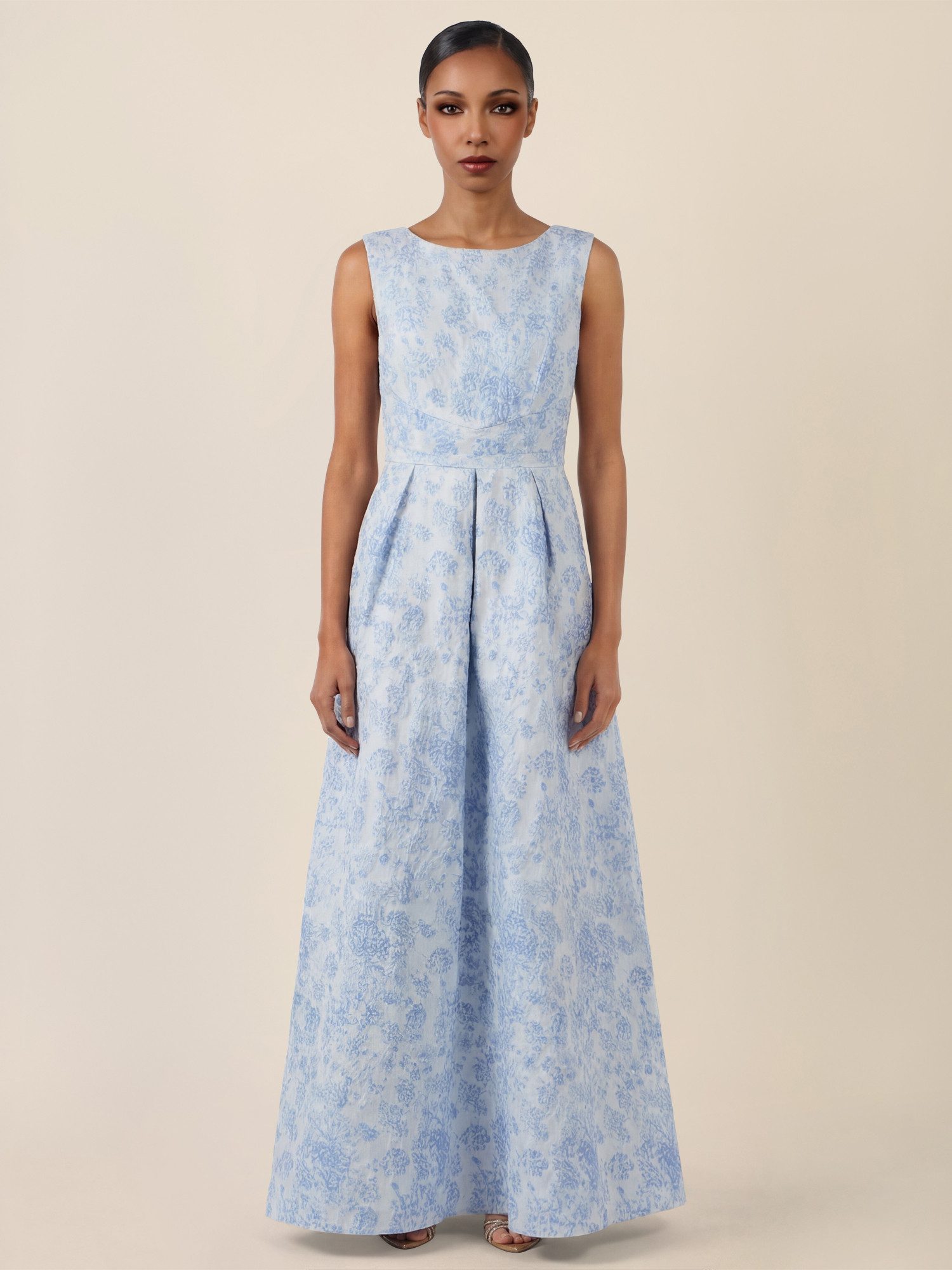 Apart Abendkleid mit floralem Strukturmuster