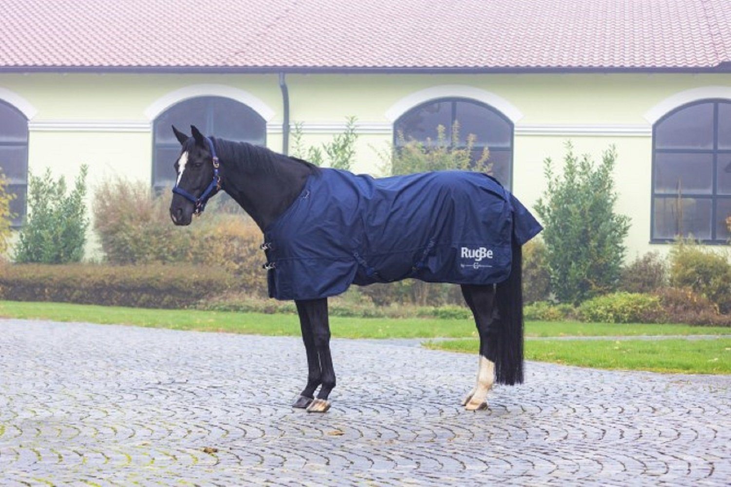 Kerbl Pferde-Regendecke Outdoor-Pferdedecke RugBe Zero, dark navy cm, 125