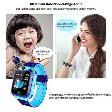 Bothergu Smartwatch, Jungen Mädchen 3-13 Jahre Kinder Geburtstagsgeschenk (Blau)