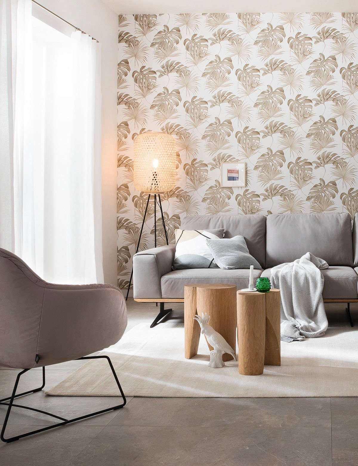 SCHÖNER WOHNEN-Kollektion Teppich Alessa, rechteckig, Höhe: 5 mm, Viskose, Wohnzimmer