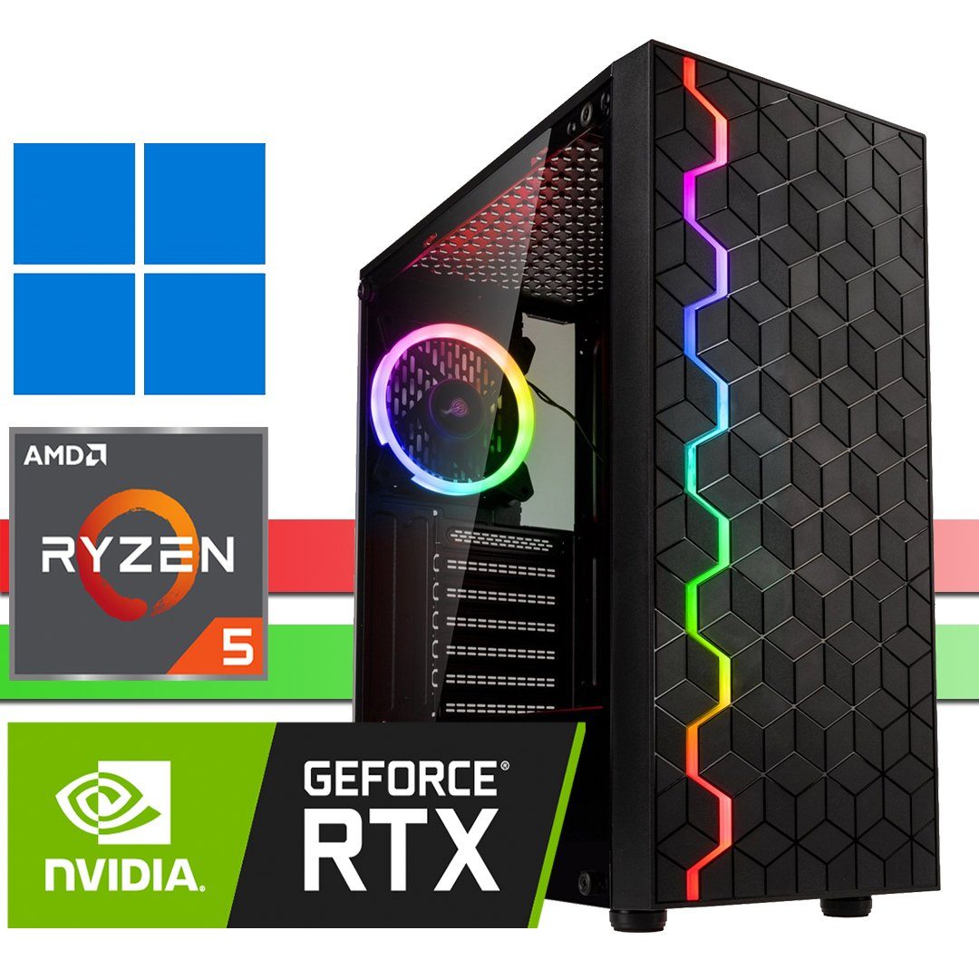 X-HARDWARE X-GAMING 3600, RTX 3060, 500GB SSD, Windows 11 Pro Gaming-PC (AMD  Ryzen 5, RTX 3060, 16 GB RAM, 0 GB HDD, 500 GB SSD, Luftkühlung)