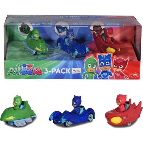 Dickie Toys Spielzeug-Auto PJ Masks 3-Pack, (Set, 3-tlg)