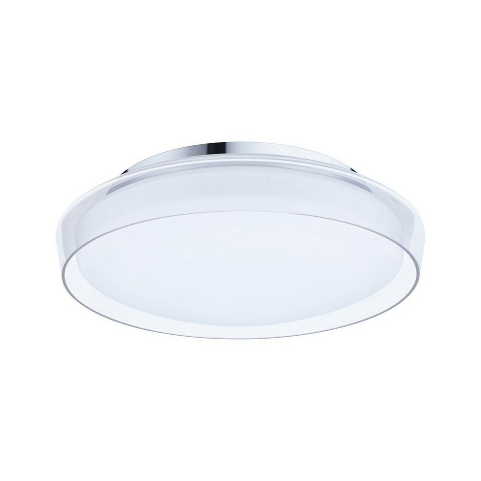 Paulmann LED Deckenleuchte Selection Bathroom Luena IP44 16,5W 3000K Chrom  230V Glas/Metall, LED fest integriert, Warmweiß