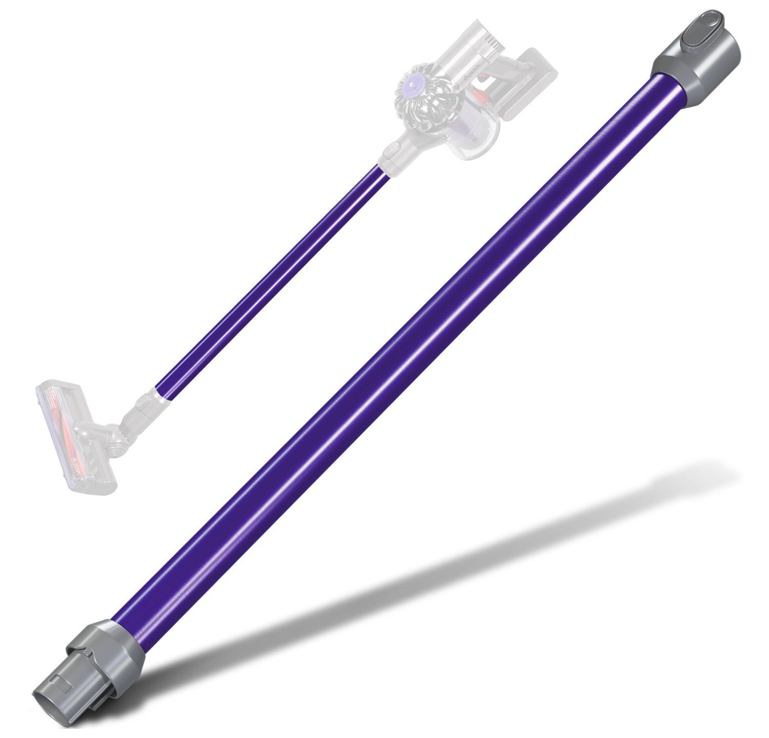 VIOKS Verlängerungsrohr Rohr Ersatz für Dyson 965663-05, lila mit Elektroanschluss für Staubsauger