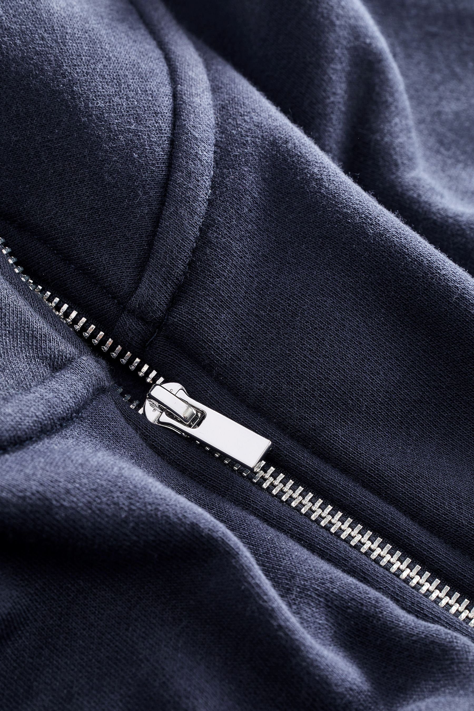 Reißverschluss Sweatshirt Blue Essential Navy Next mit halblangem Sweatshirt (1-tlg)