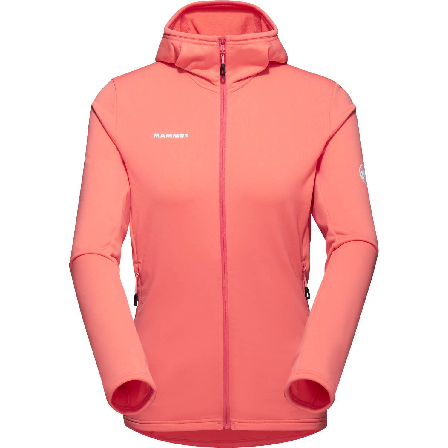 Aconcagua Mammut Fleecejacke Light mit Kapuze Lachs Fleecejacke