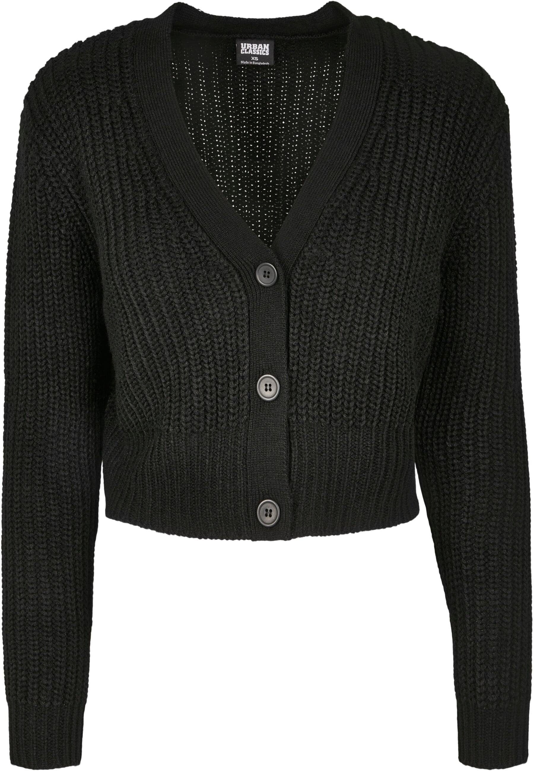 URBAN CLASSICS Cardigan Urban Classics Damen Ladies Short Cardigan (1-tlg)