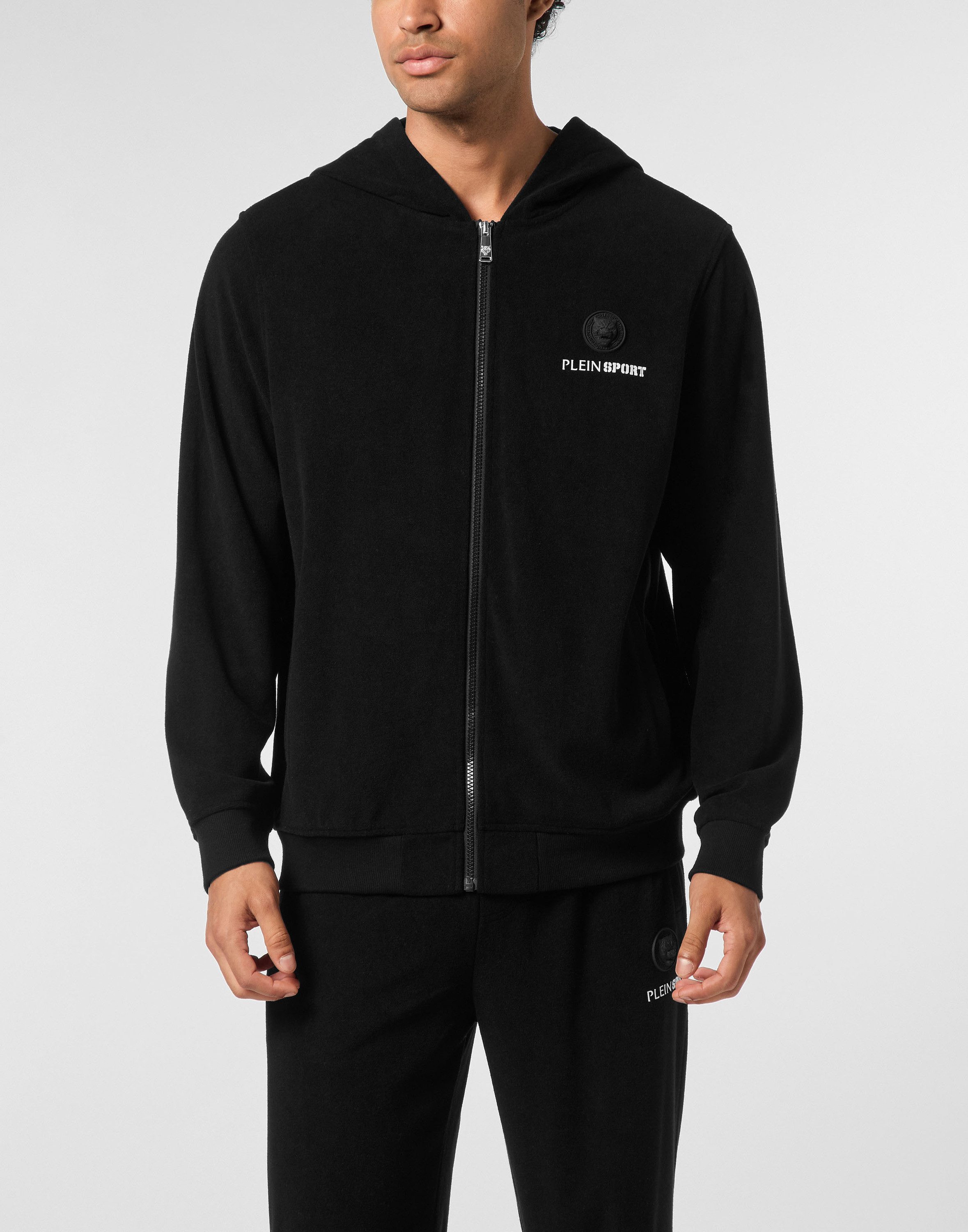 PLEIN SPORT Kapuzensweatjacke Kapuzen-Sweatjacke