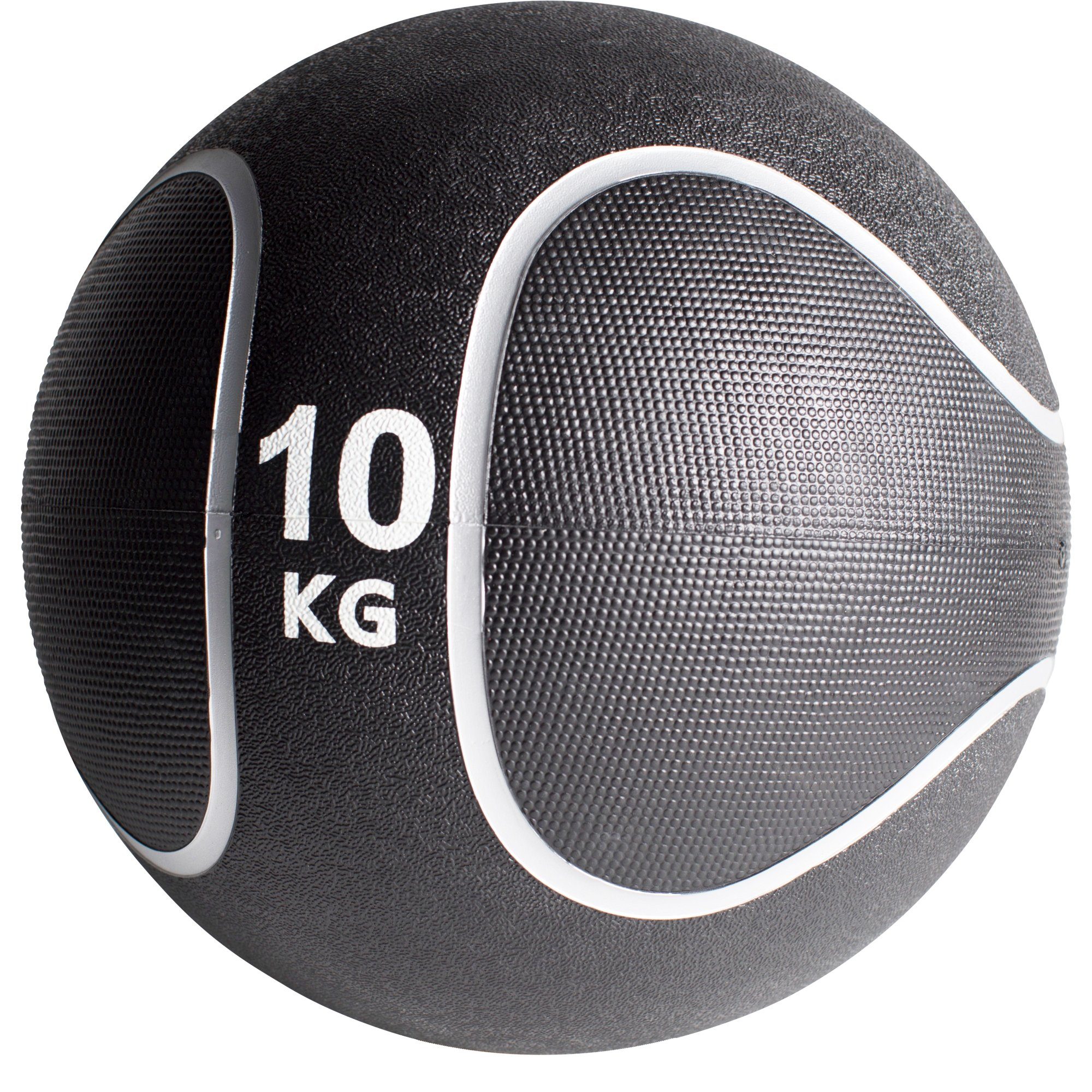 10 Medizinball Ø Gummi, KG / 23 Fitnessball Einzeln rutschfest, Set, SPORTS aus 29 cm, GORILLA oder